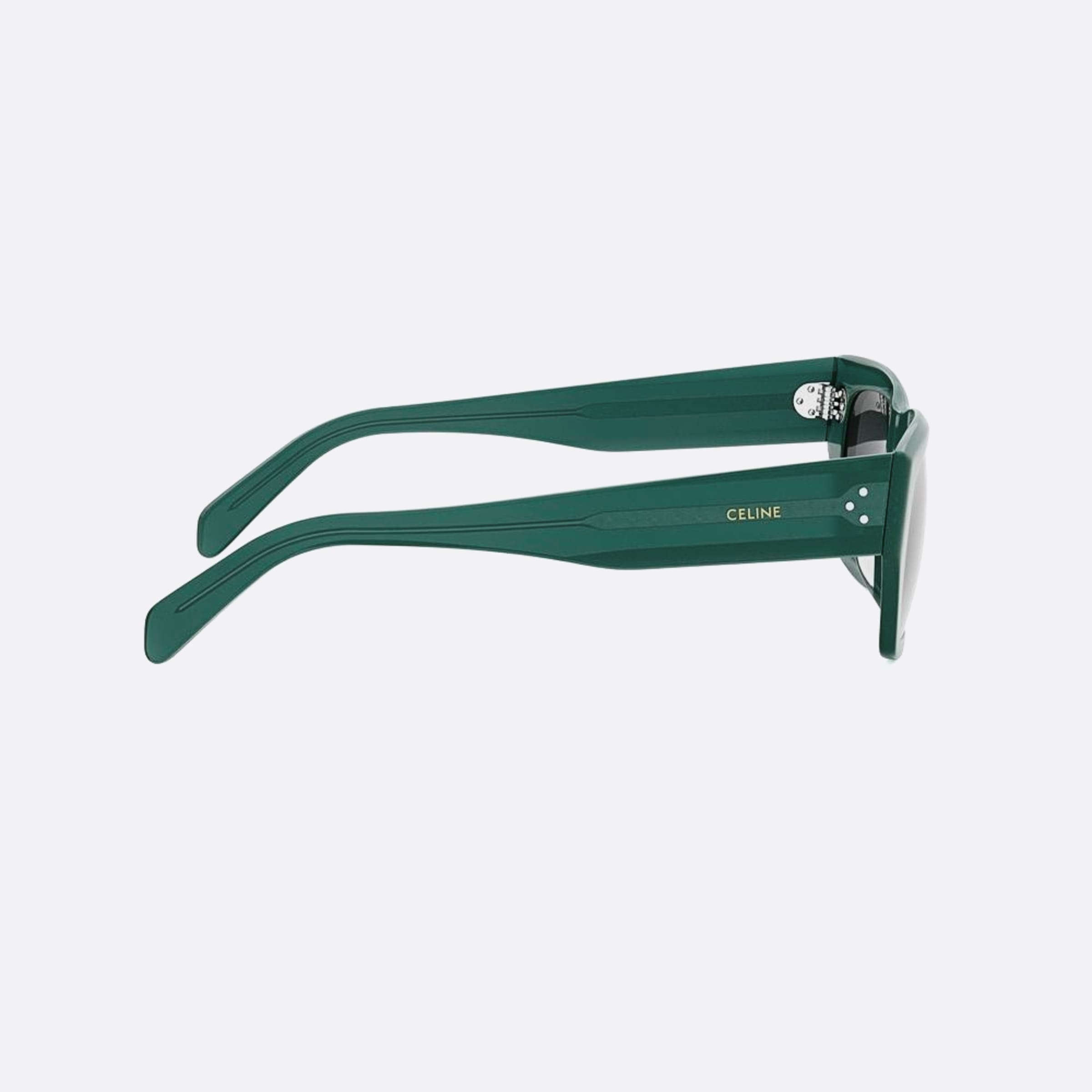 Celine 53mm Celine Dots 96a Green Geometric Men Sunglasses - Additional Angle