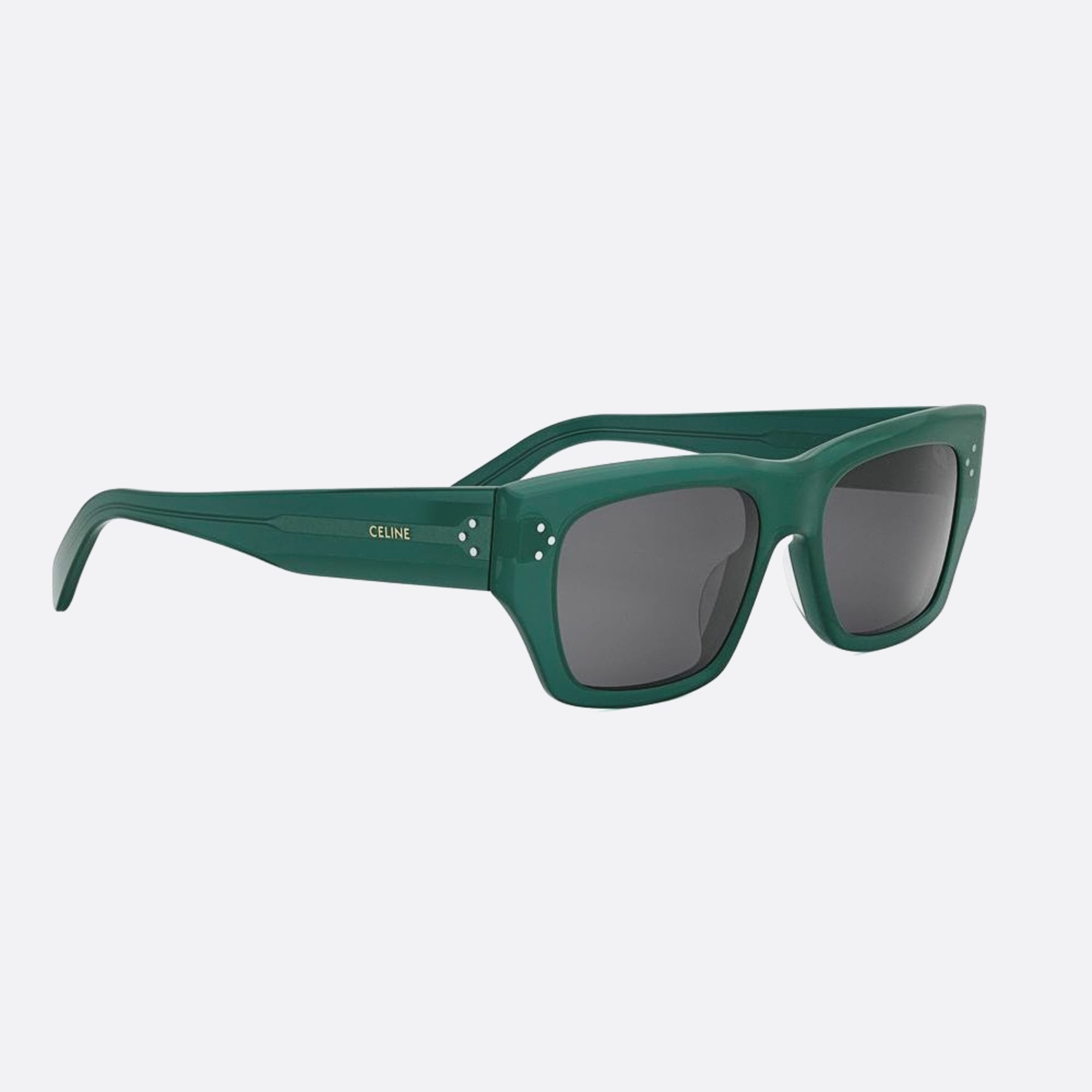 Celine 53mm Celine Dots 96a Green Geometric Men Sunglasses - Additional Angle