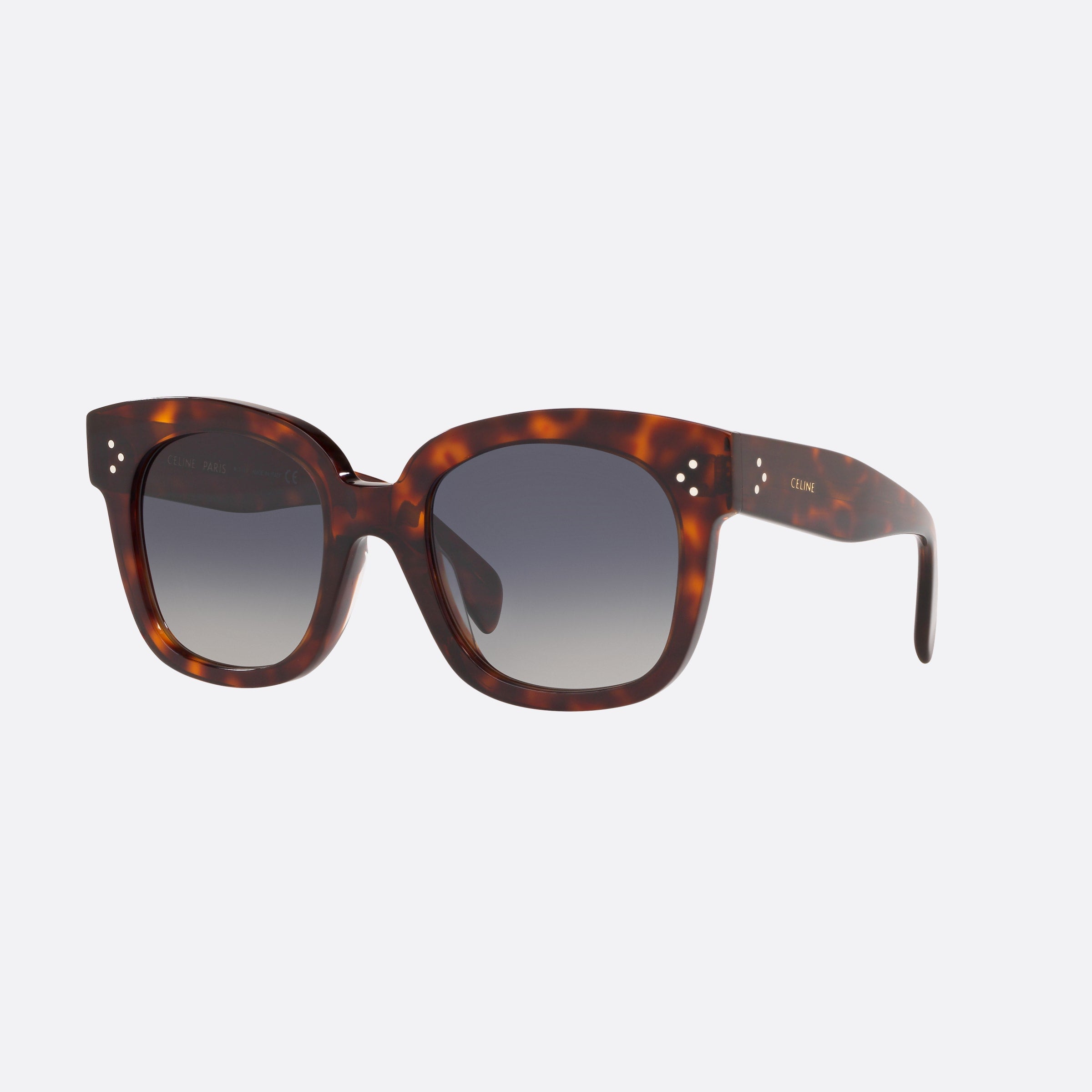 Celine 54mm Cl4002un Tortoise Rectangle Polarized Women Sunglasses - Main View
