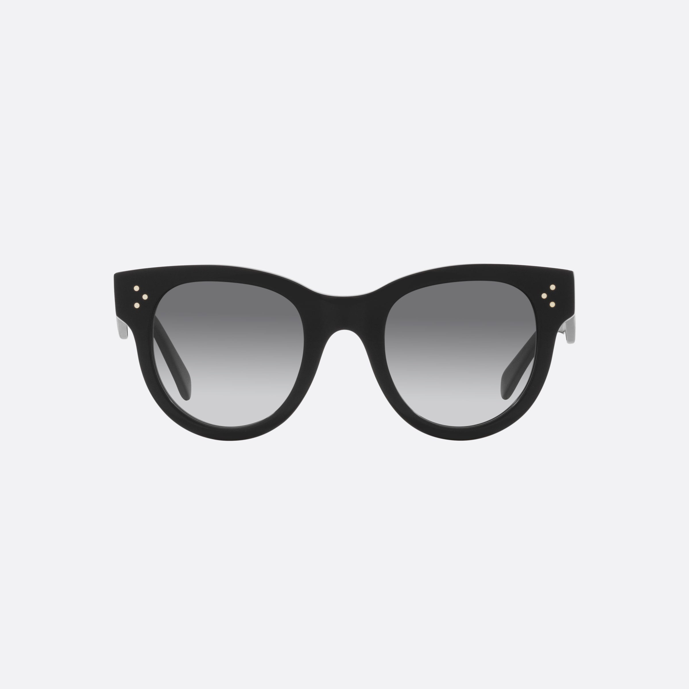 Celine 48mm Cl4003in 01b Black Rectangle Women Sunglasses - Side View
