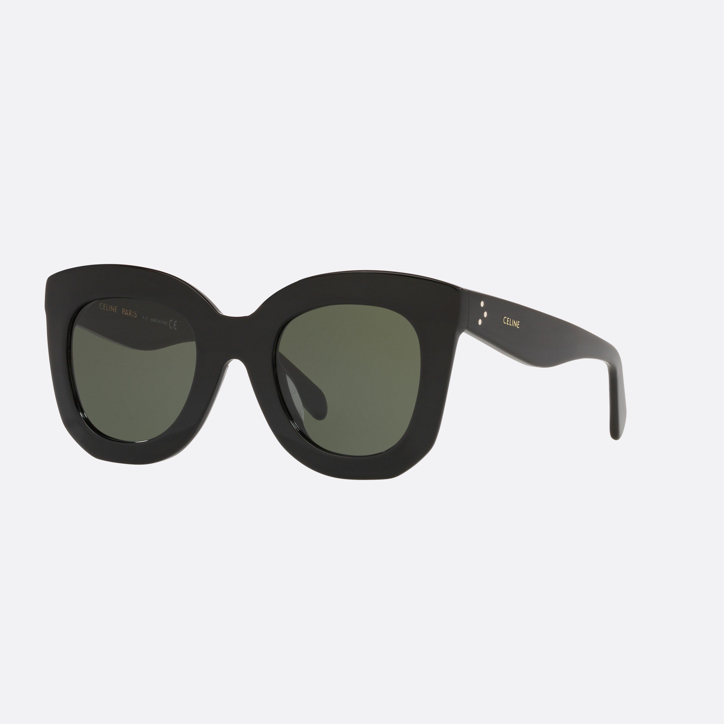 Celine 49mm Cl4005fn Black Rectangle Women Sunglasses - Main View