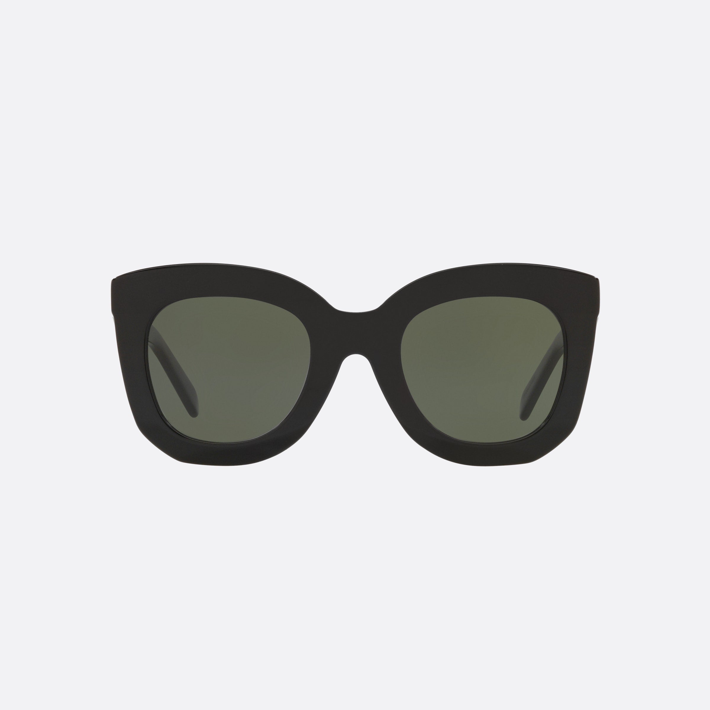Celine 49mm Cl4005fn Black Rectangle Women Sunglasses - Side View
