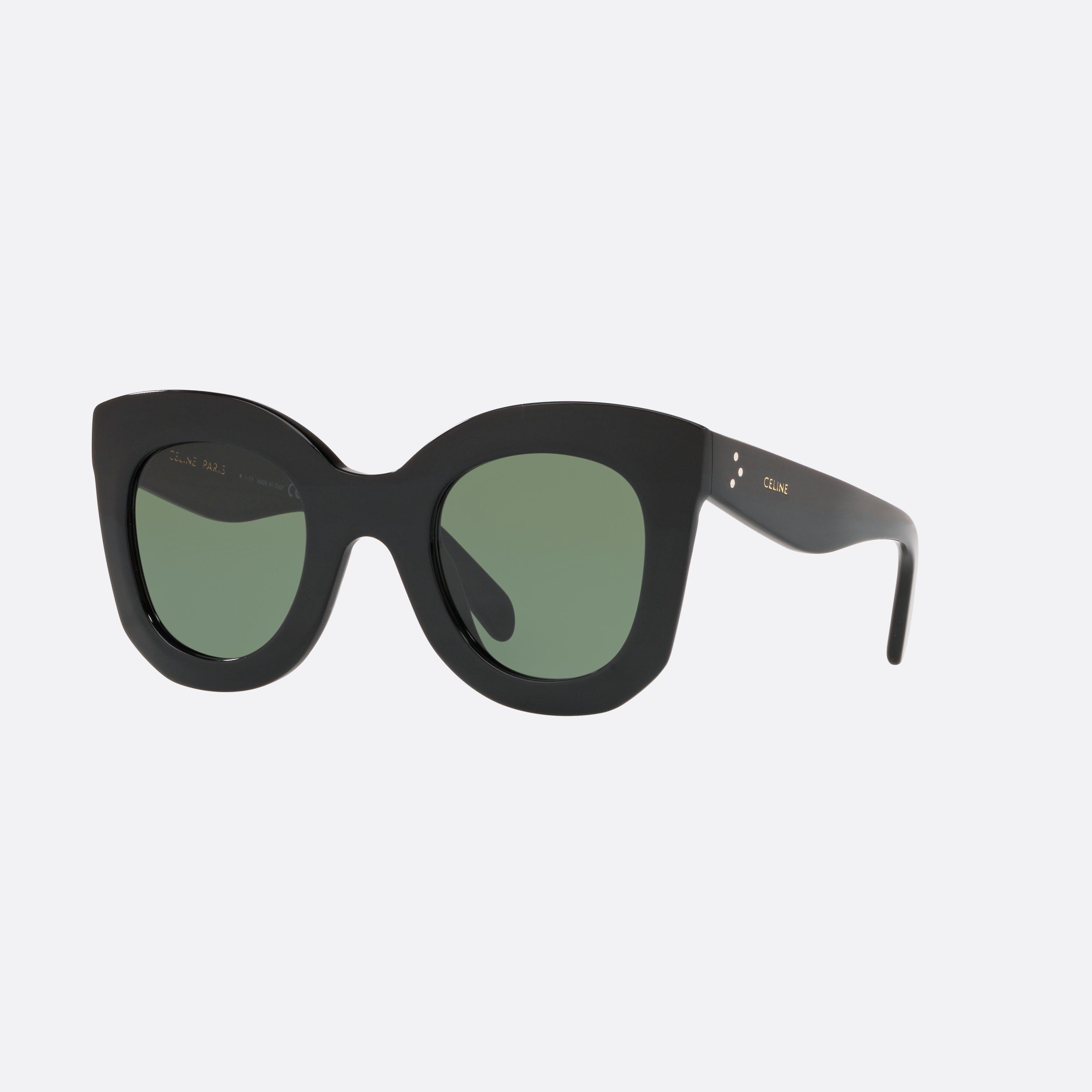 Celine 47mm Cl4005in 01n Black Rectangle Women Sunglasses - Main View