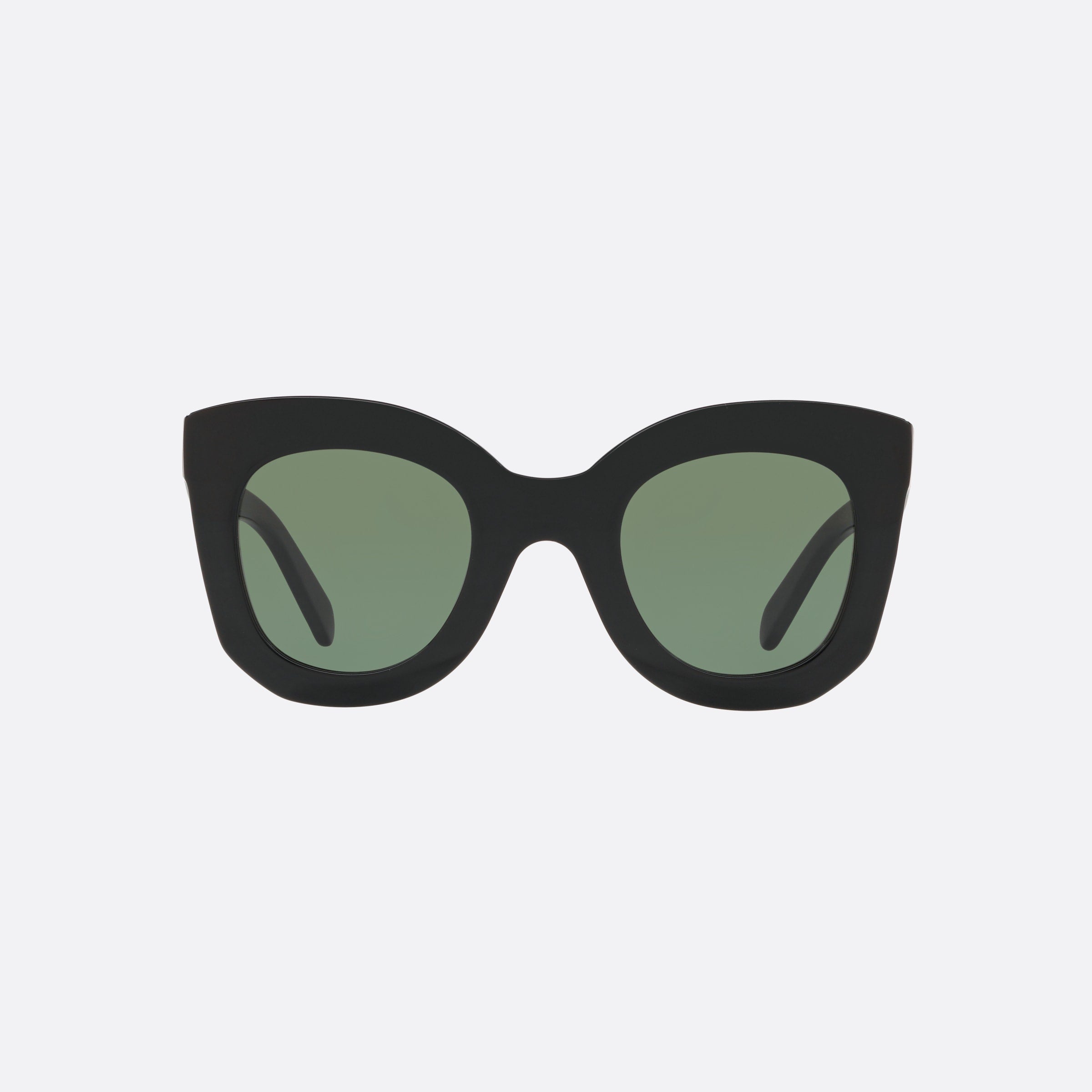 Celine 47mm Cl4005in 01n Black Rectangle Women Sunglasses - Side View