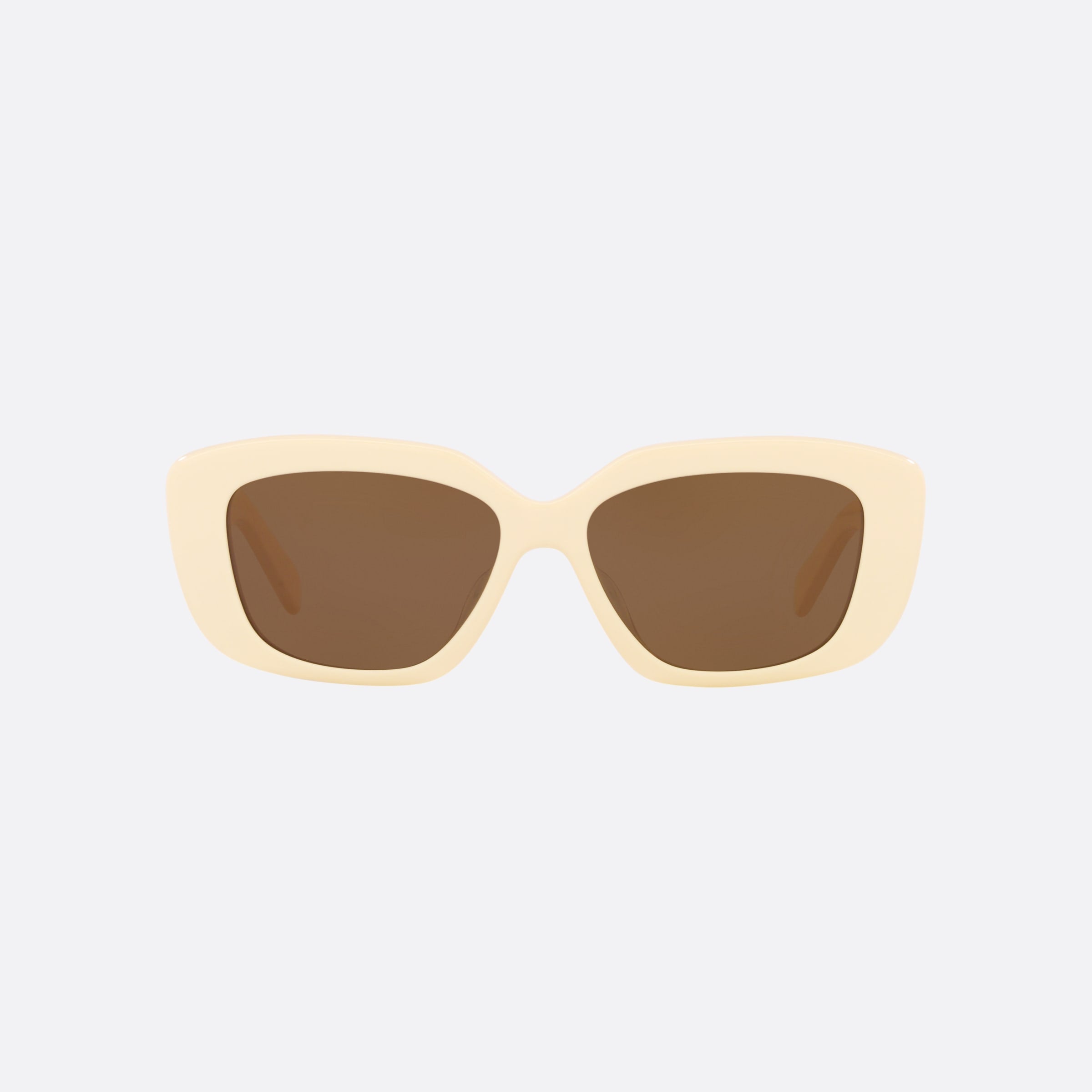 Celine 55mm Cl40216u Beige Irregular Women Sunglasses - Side View