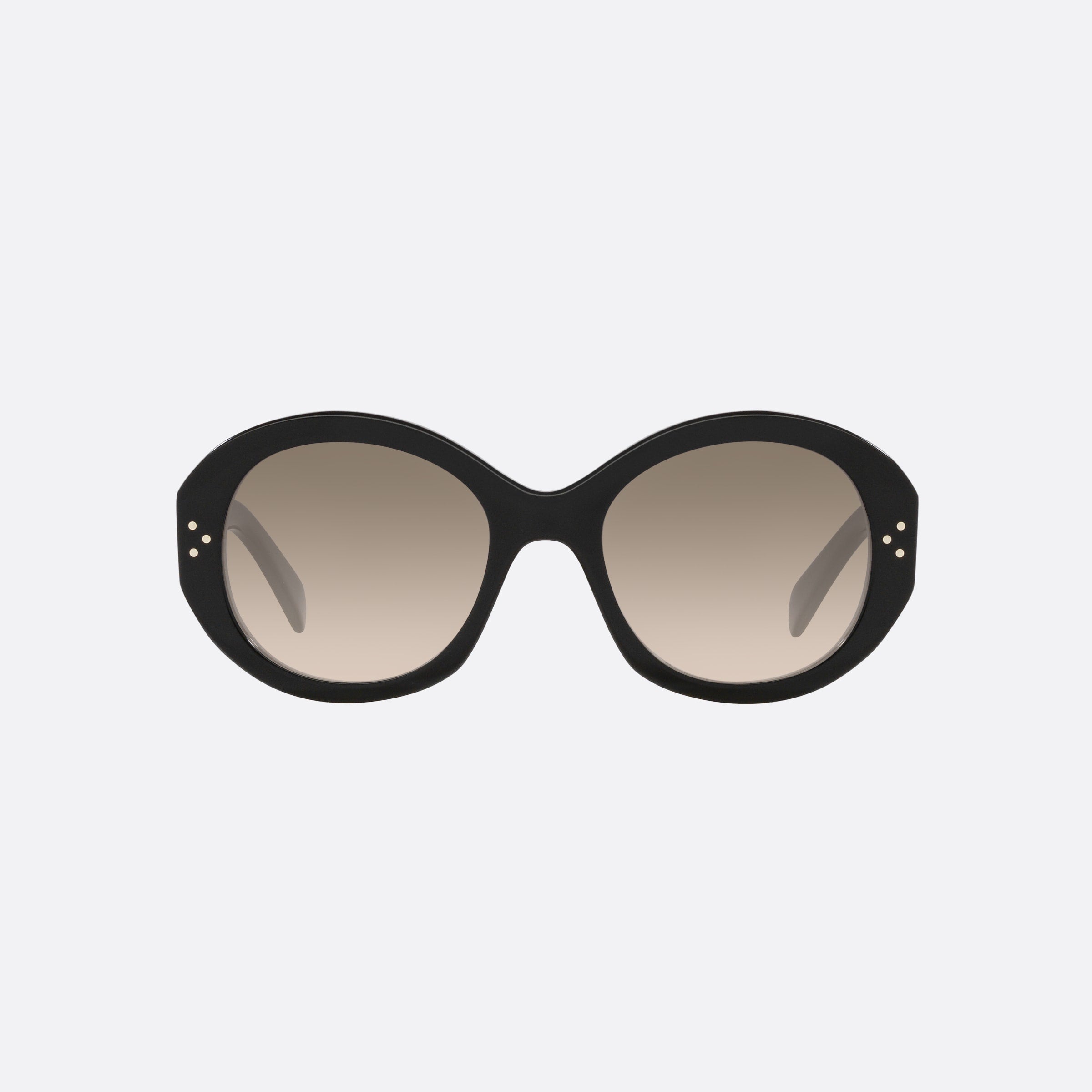 Celine 53mm Cl40240i 01f Black Round Women Sunglasses - Side View