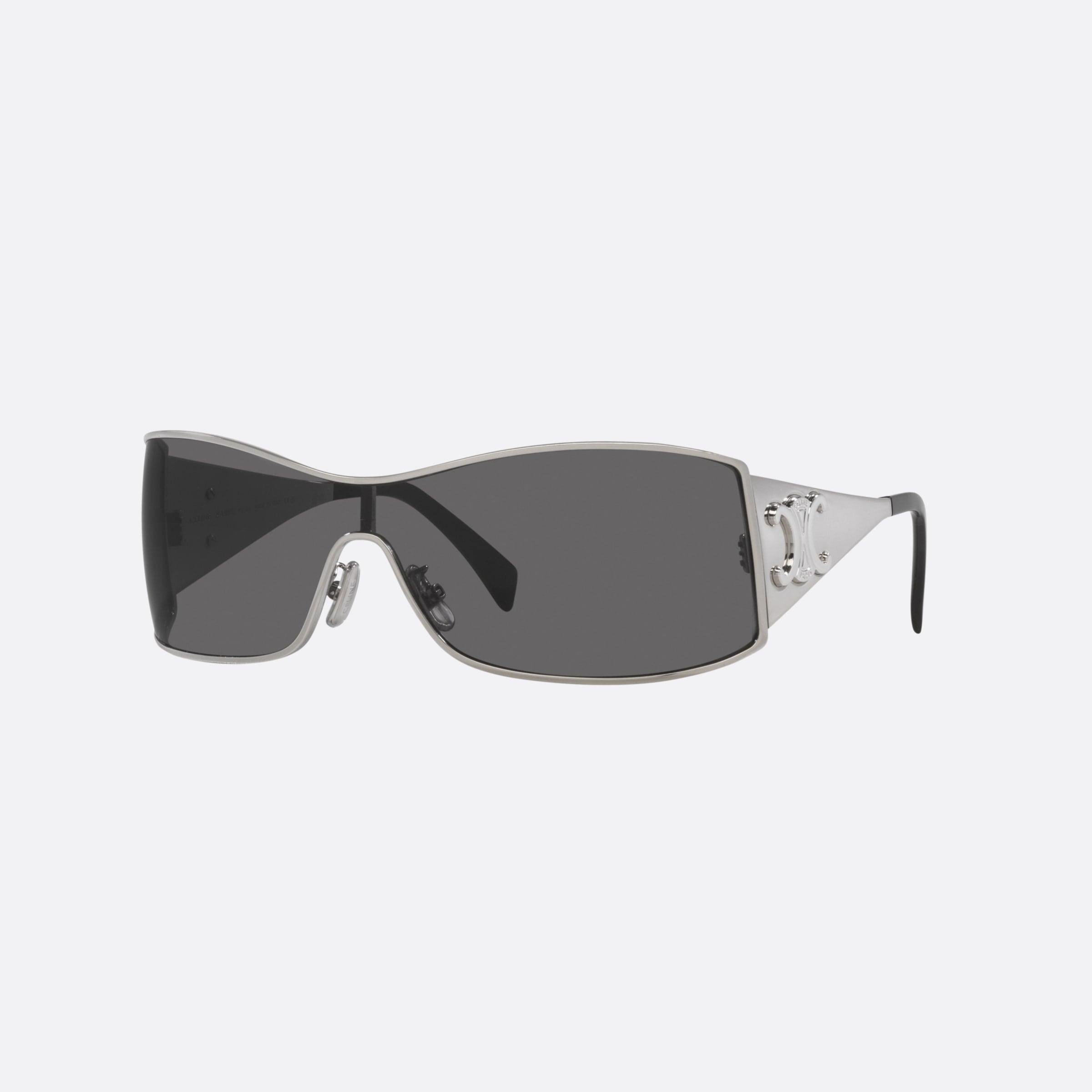 Celine 60mm Maxi Metal Triomphe Cl40283u Gray Irregular Women Sunglasses - Main View