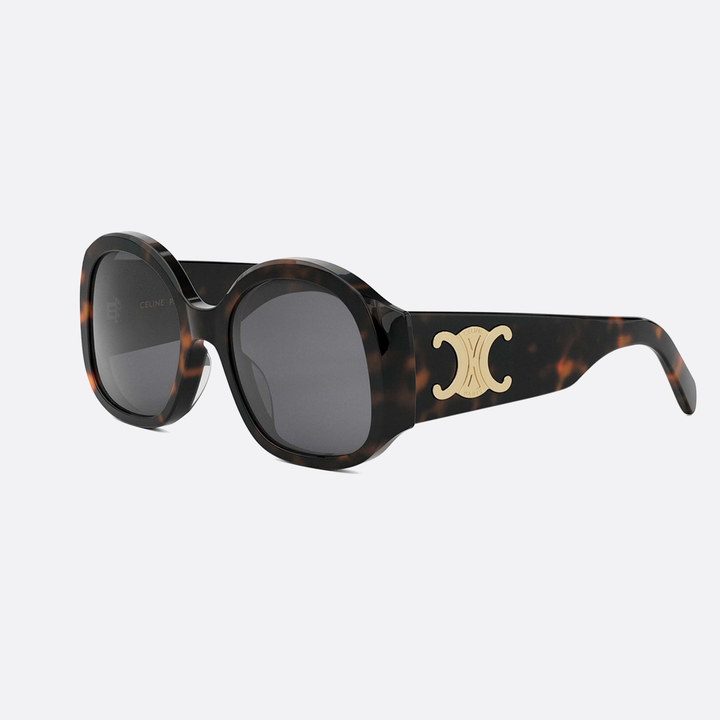 Celine 54mm Maxi Triomphe Cl40305u 52a Havana Round Women Sunglasses - Main View