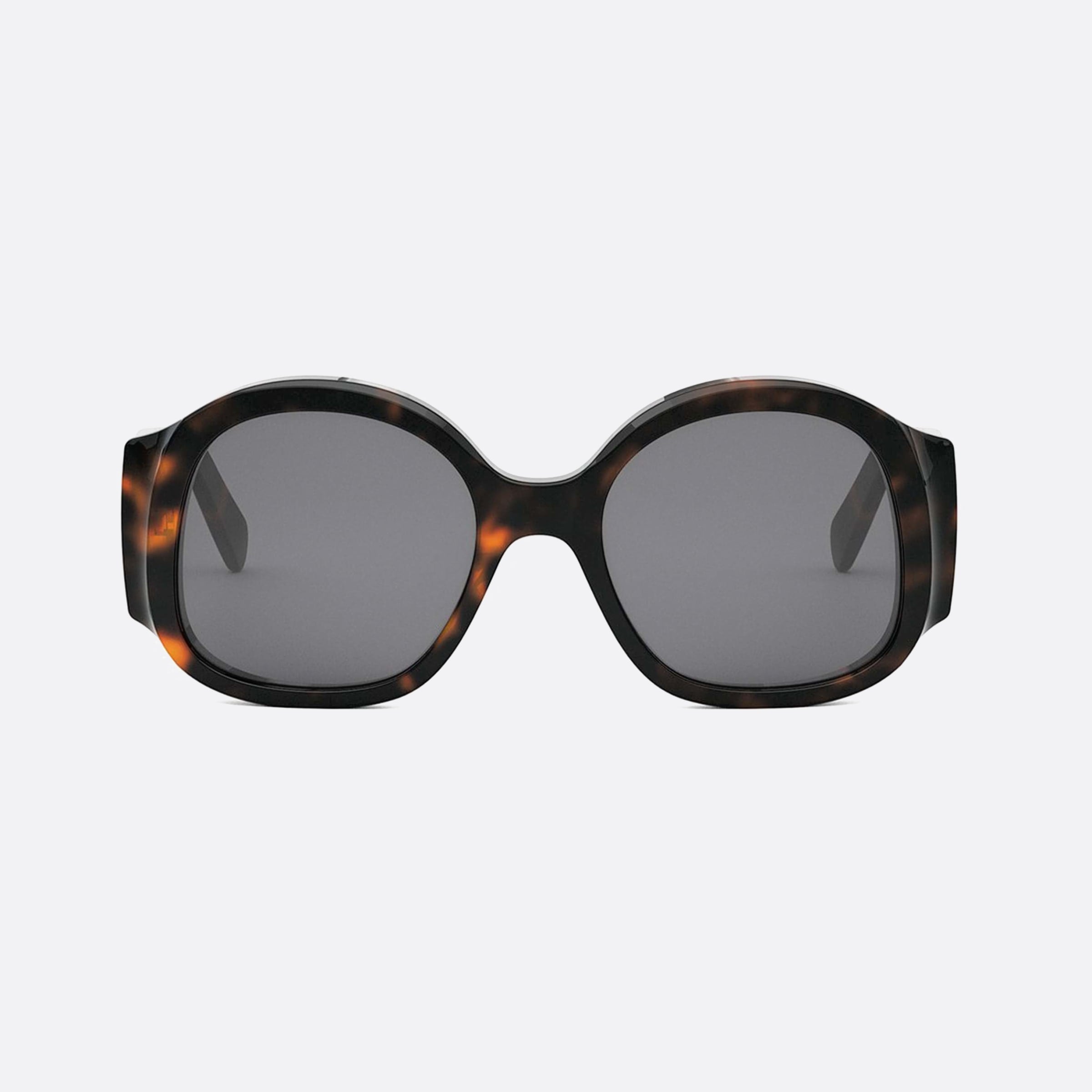 Celine 54mm Maxi Triomphe Cl40305u 52a Havana Round Women Sunglasses - Side View