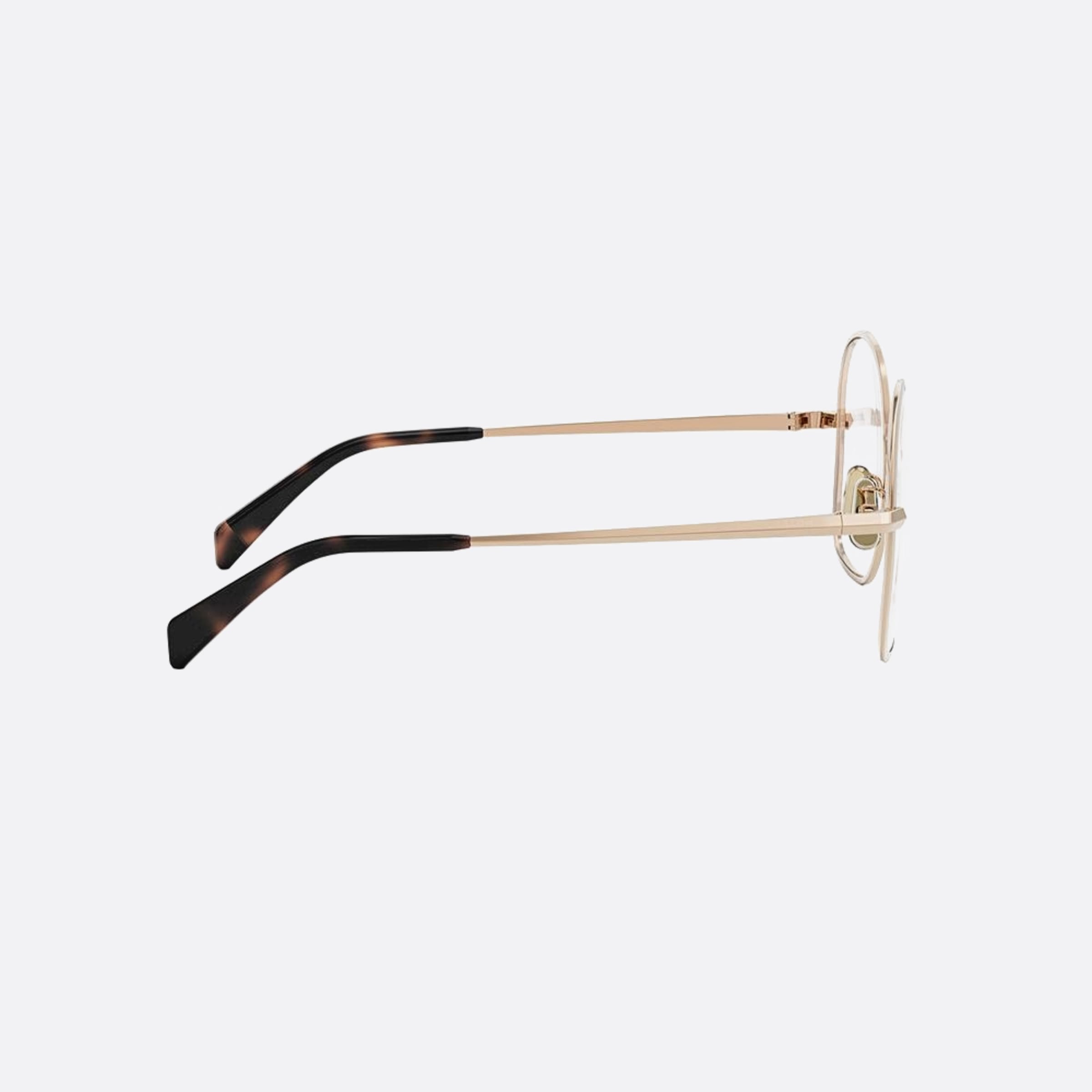 Celine 56mm Metal Gold Geometric Women Eyeglasses - Additional Angle