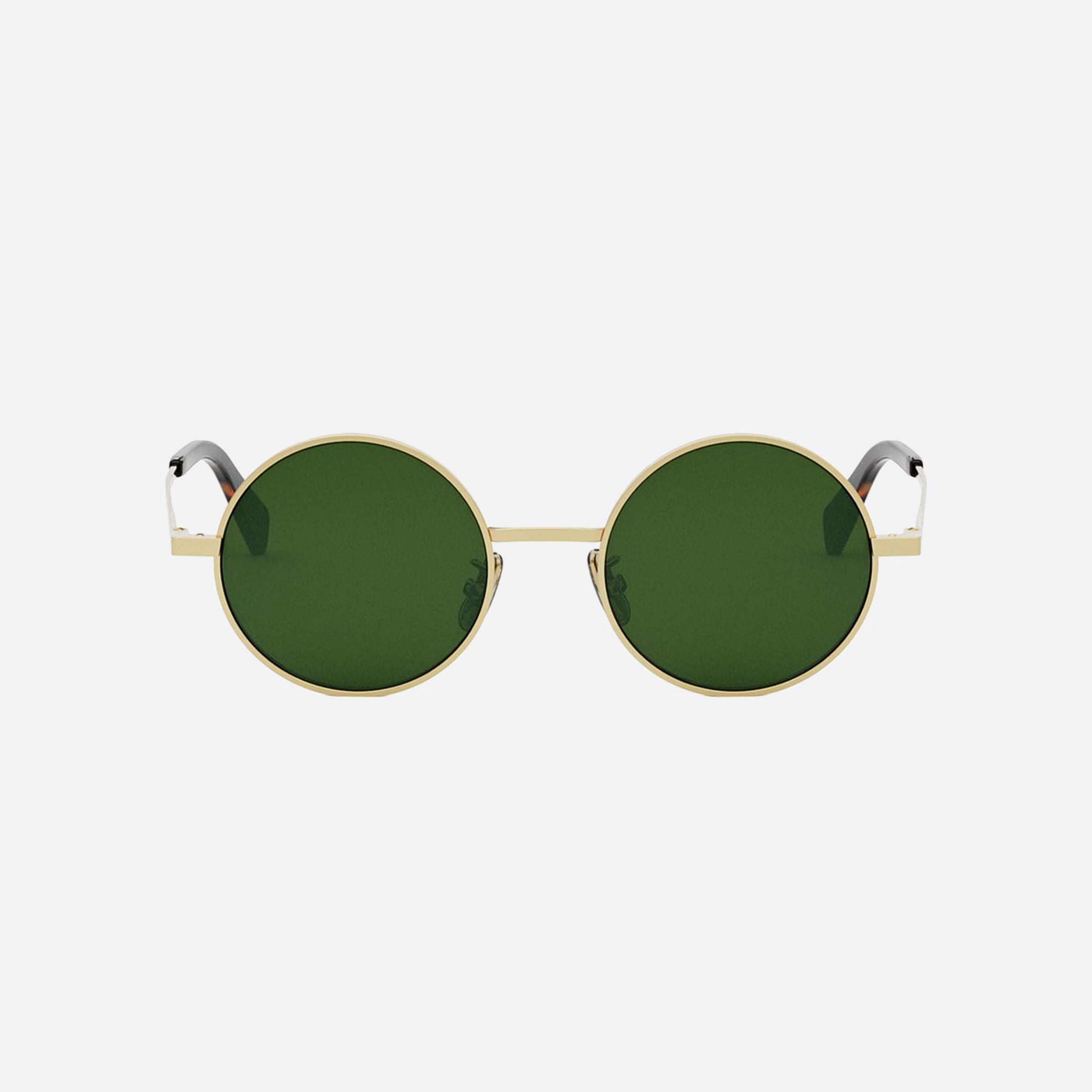 Celine 47mm Metal Cl40306u 30n Gold Round Men Sunglasses - Side View