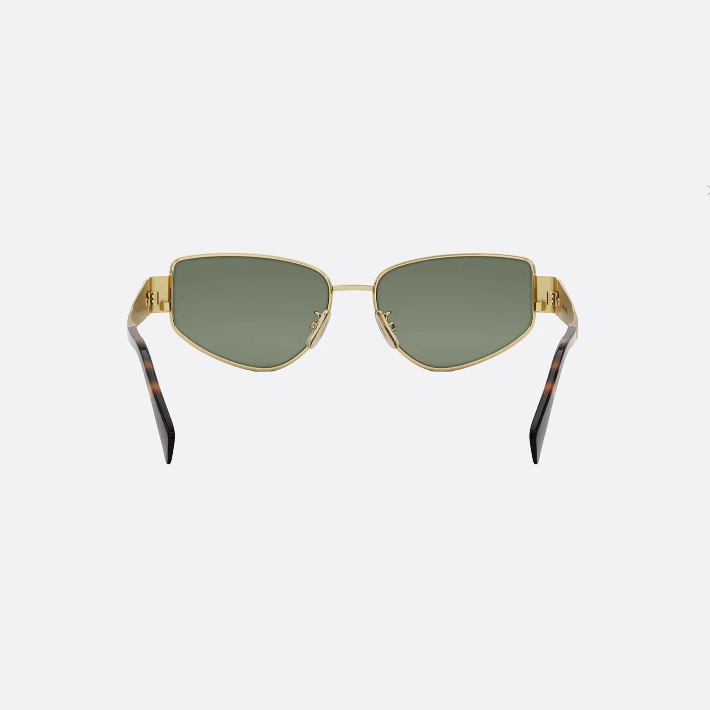 Celine 55mm Metal Triomphe Cl40293u 30n Gold Visor Women Sunglasses - Lifestyle Shot