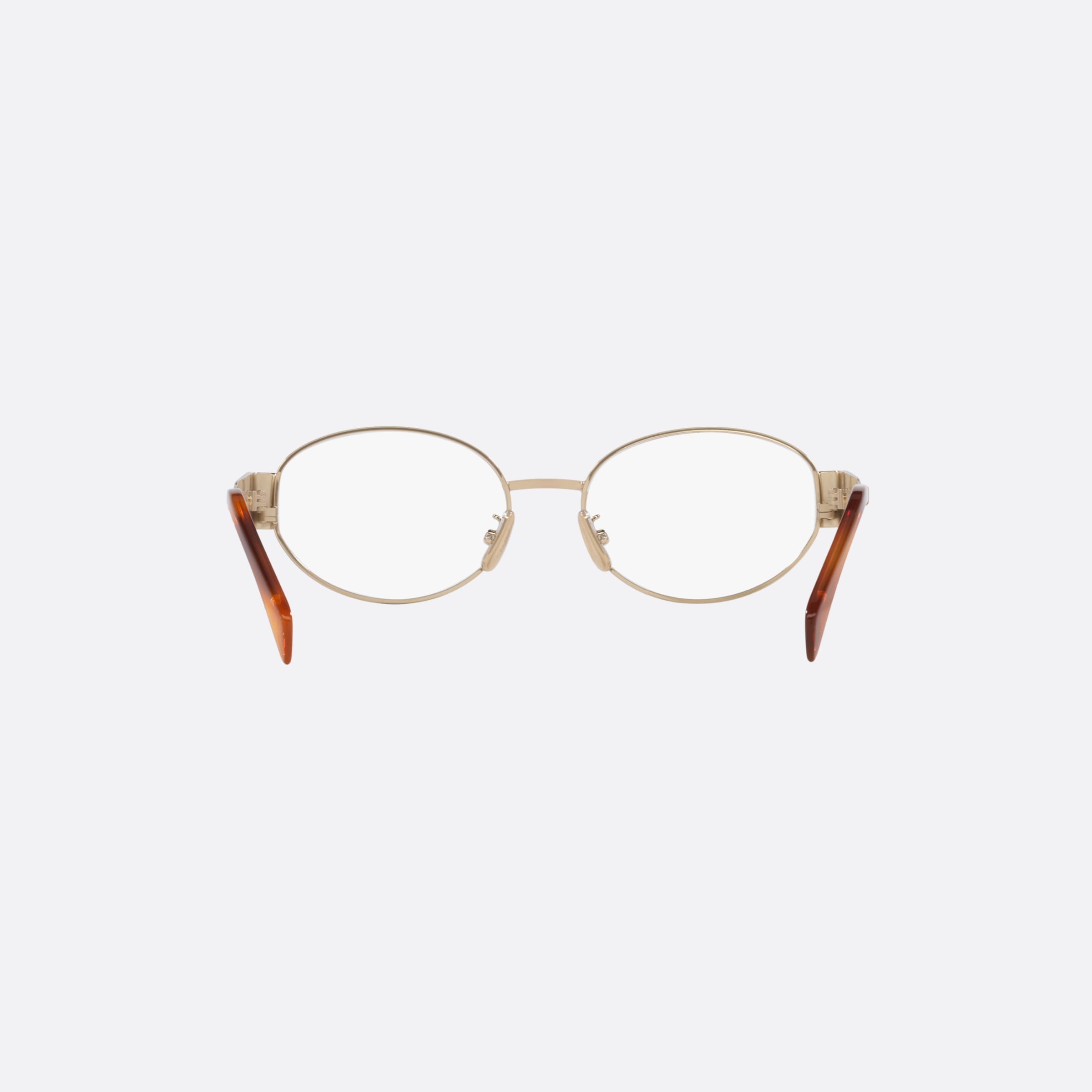 Celine 46mm Metal Triomphe Cl50140u Gold Oval Women Eyeglasses - Side View