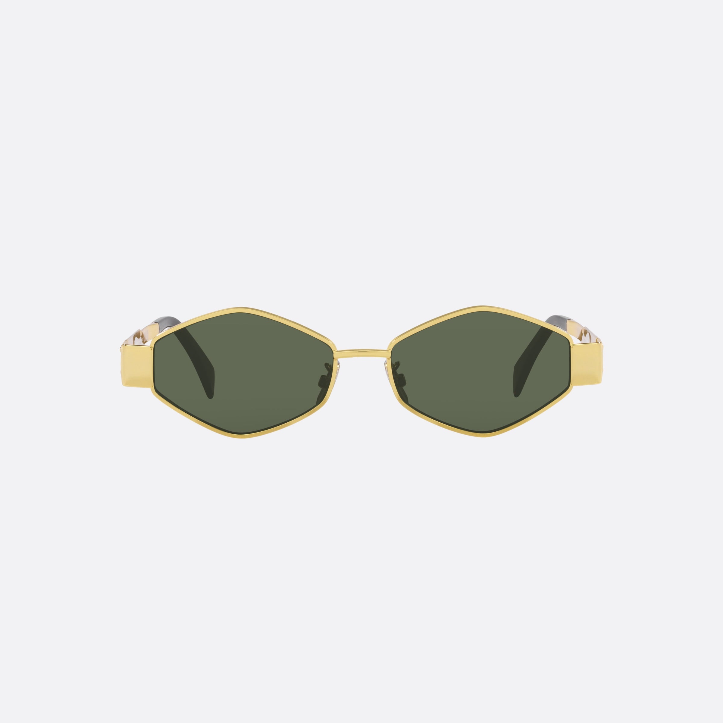 Celine 54mm Metaltriomphe 30n Gold Irregular Women Sunglasses - Side View