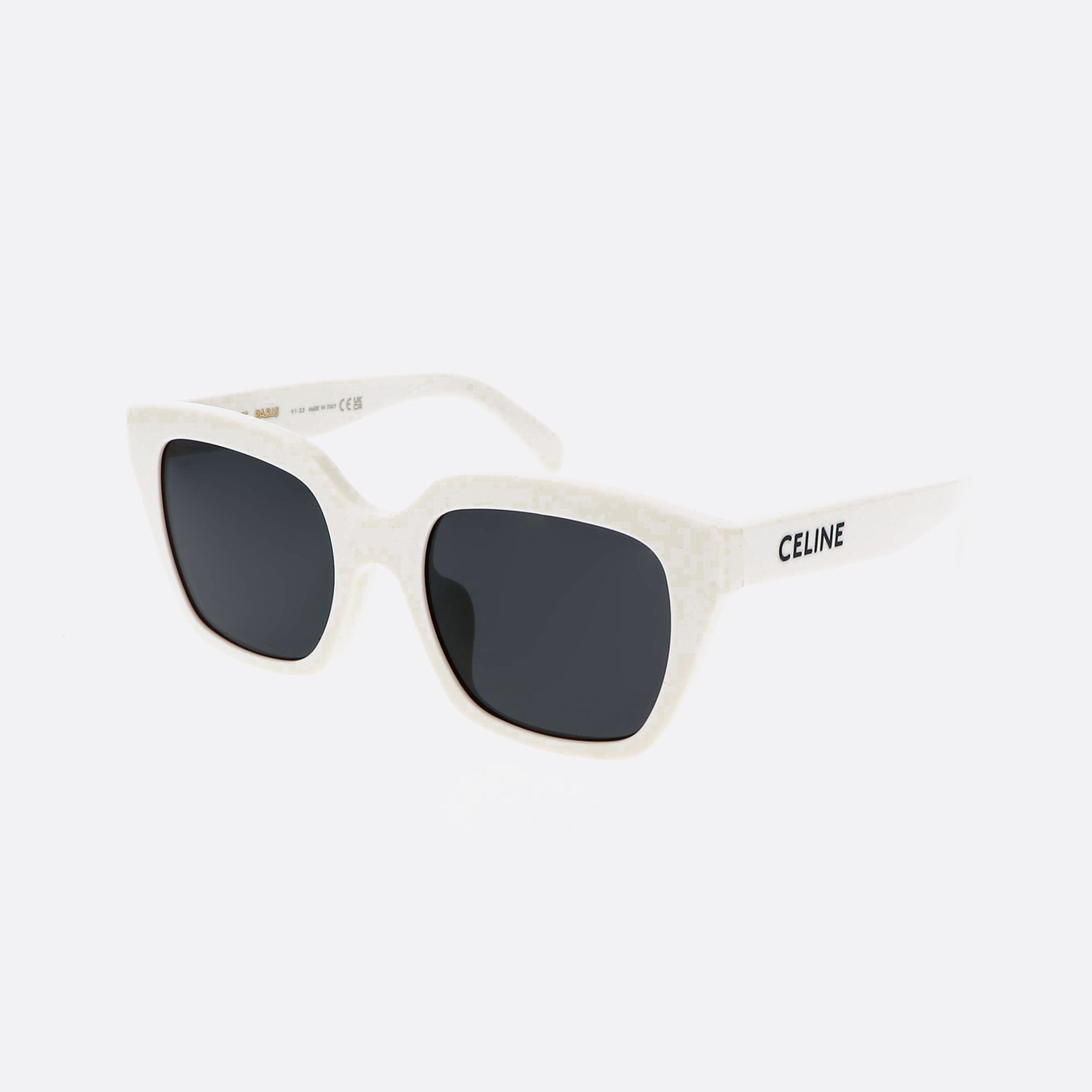 Celine 56mm Monochroms Cl40198f 25a White Unisex Sunglasses - Main View