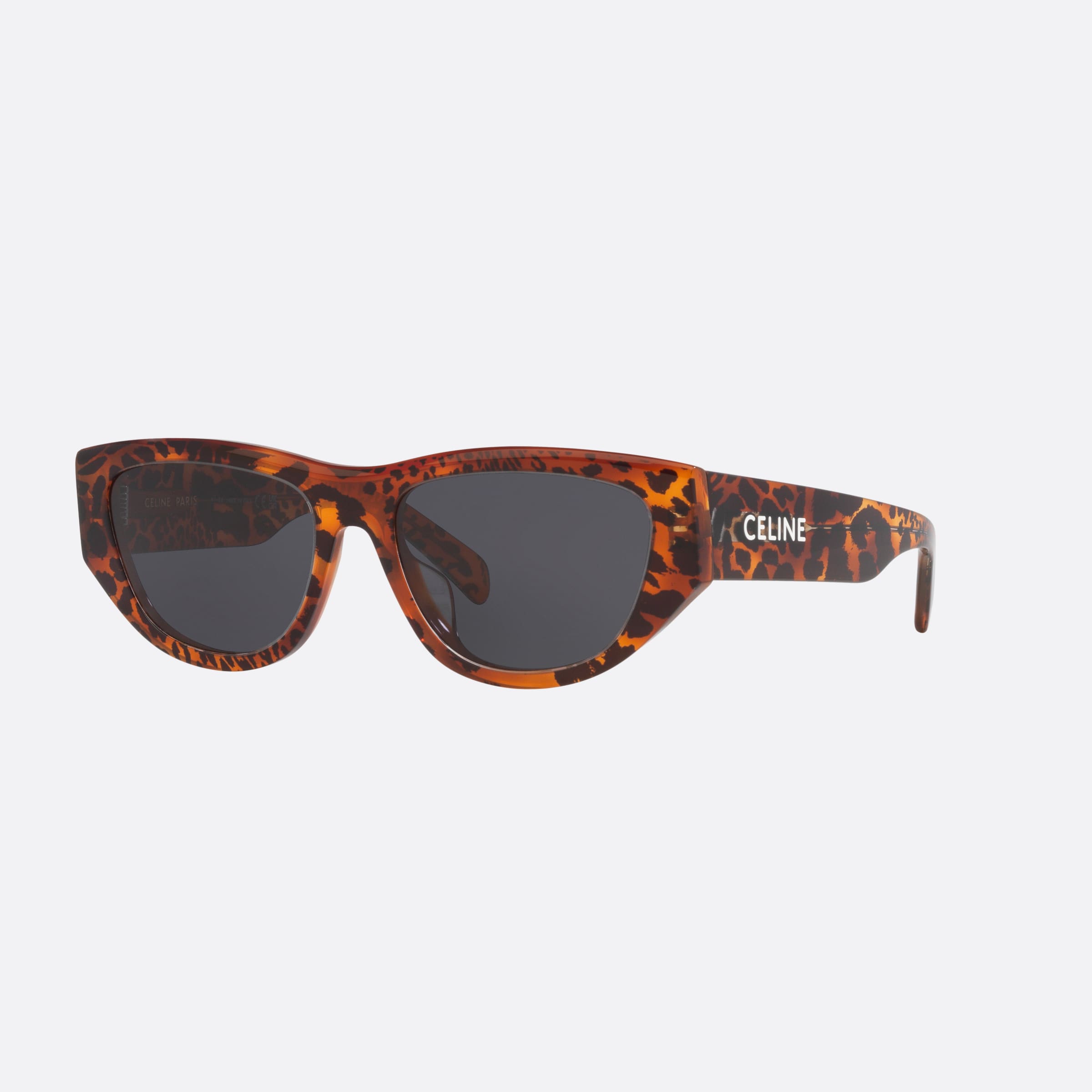 Celine 55mm Monochroms Cl40278u White Cat Eye Women Sunglasses - Main View