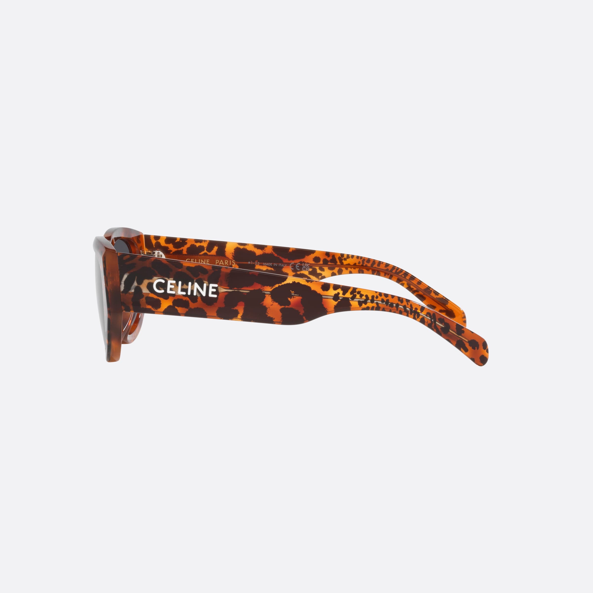 Celine 55mm Monochroms Cl40278u White Cat Eye Women Sunglasses - Detail View