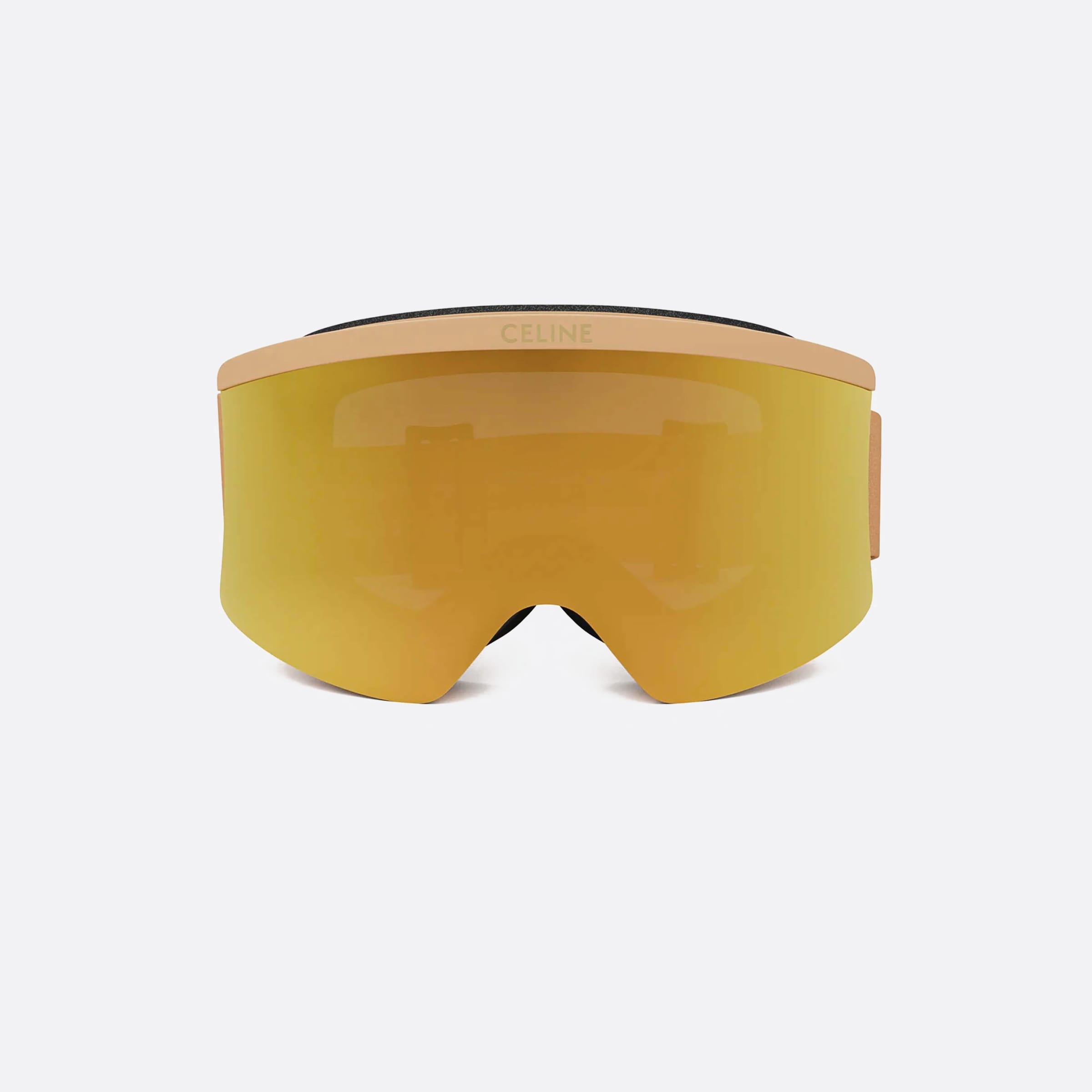 Celine 00mm Ski Mask Cl40302u 58c Beige Unisex Sunglasses - Side View