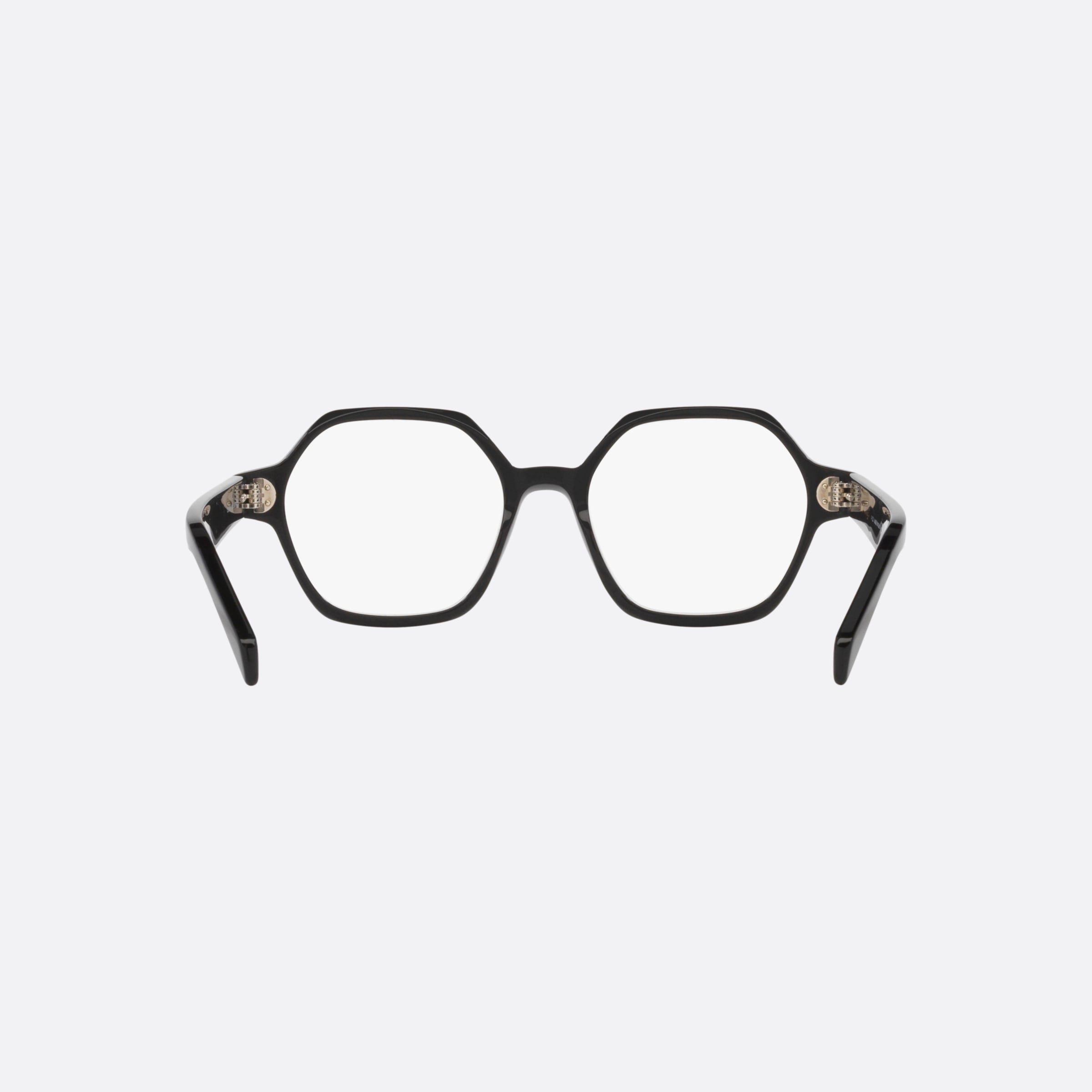 Celine 49mm Thin Dots Cl50142i Black Irregular Women Eyeglasses - Side View