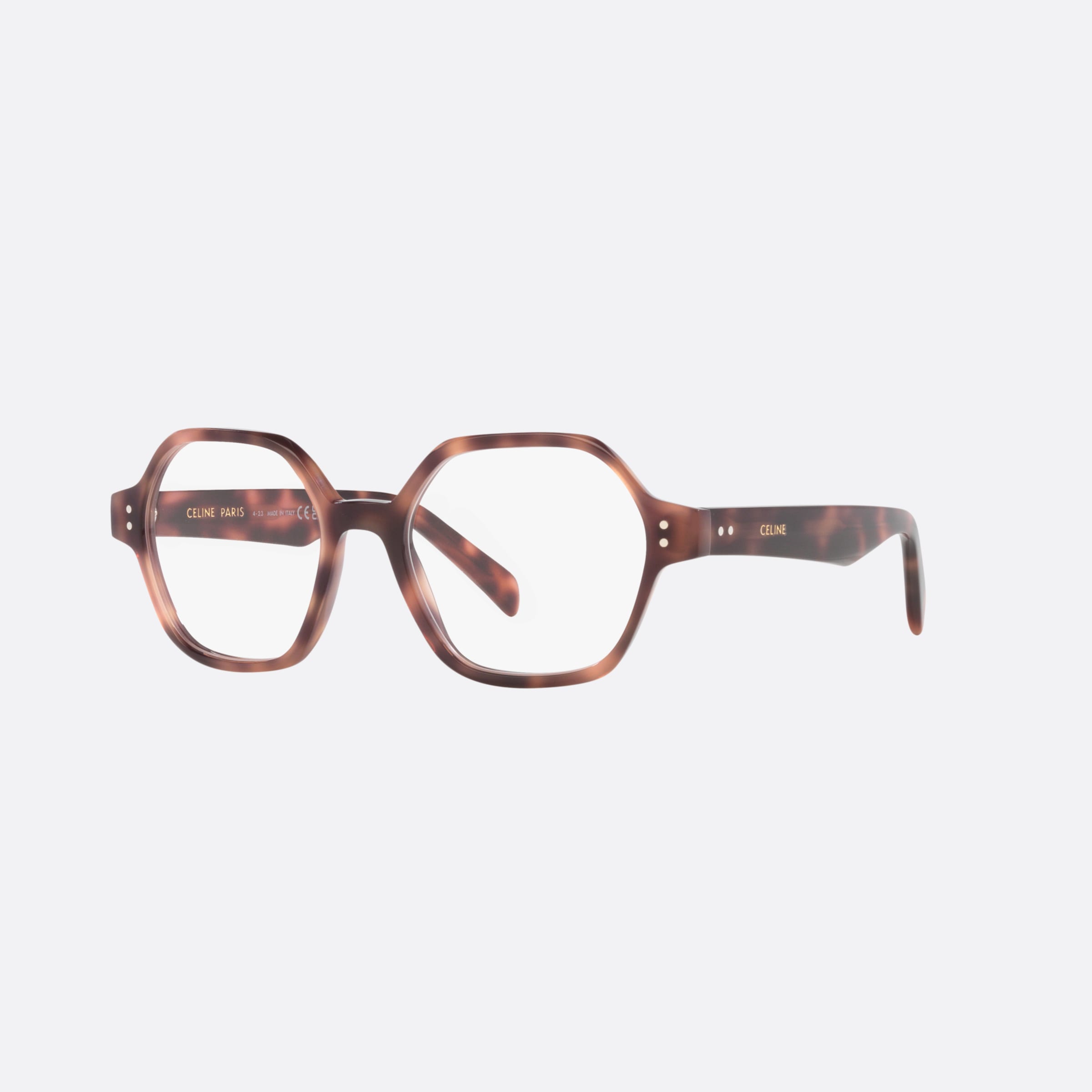 Celine 49mm Thin Dots Cl50142i Tortoise Irregular Women Eyeglasses - Main View