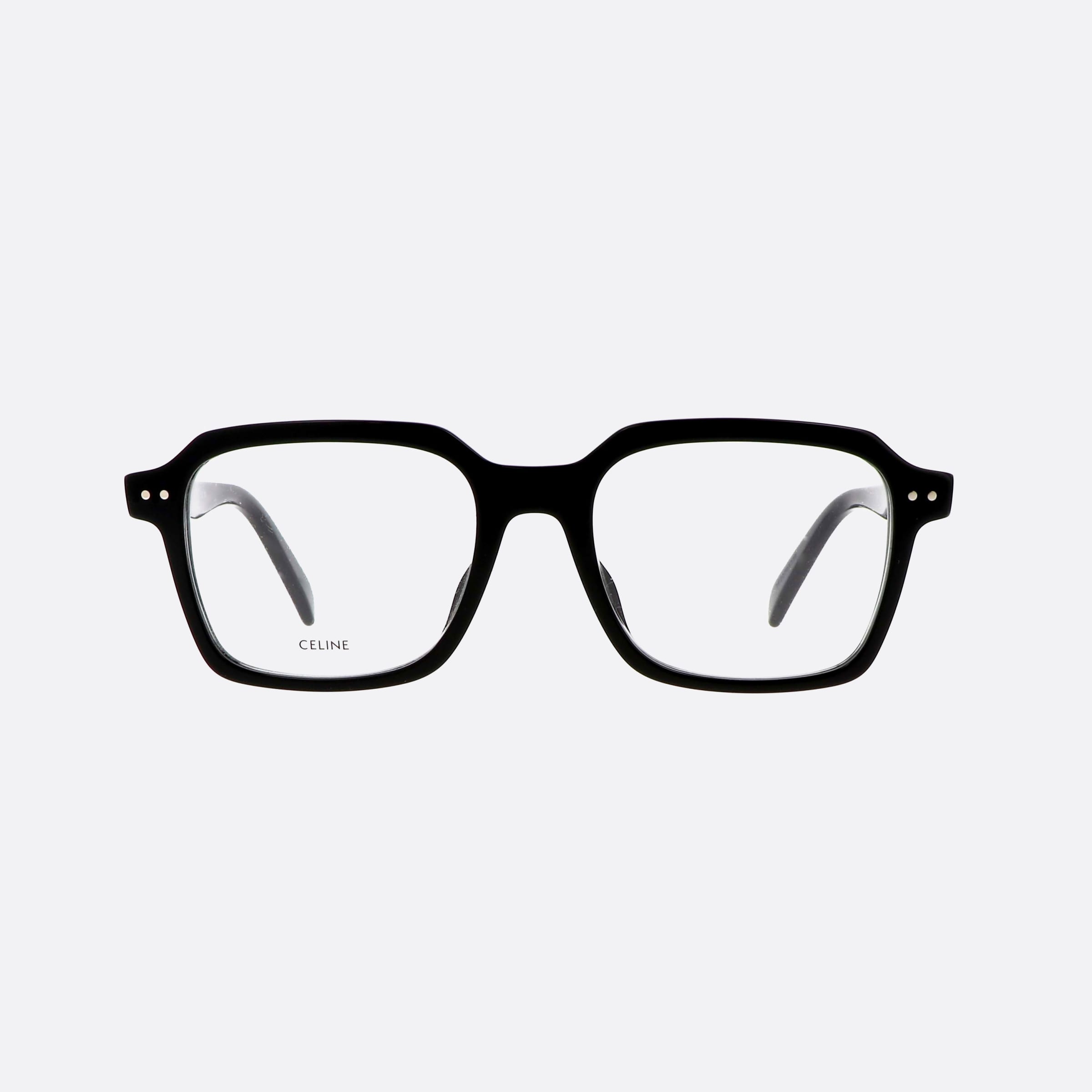 Celine 52mm Thin Cl50139i Black Men Eyeglasses - Side View