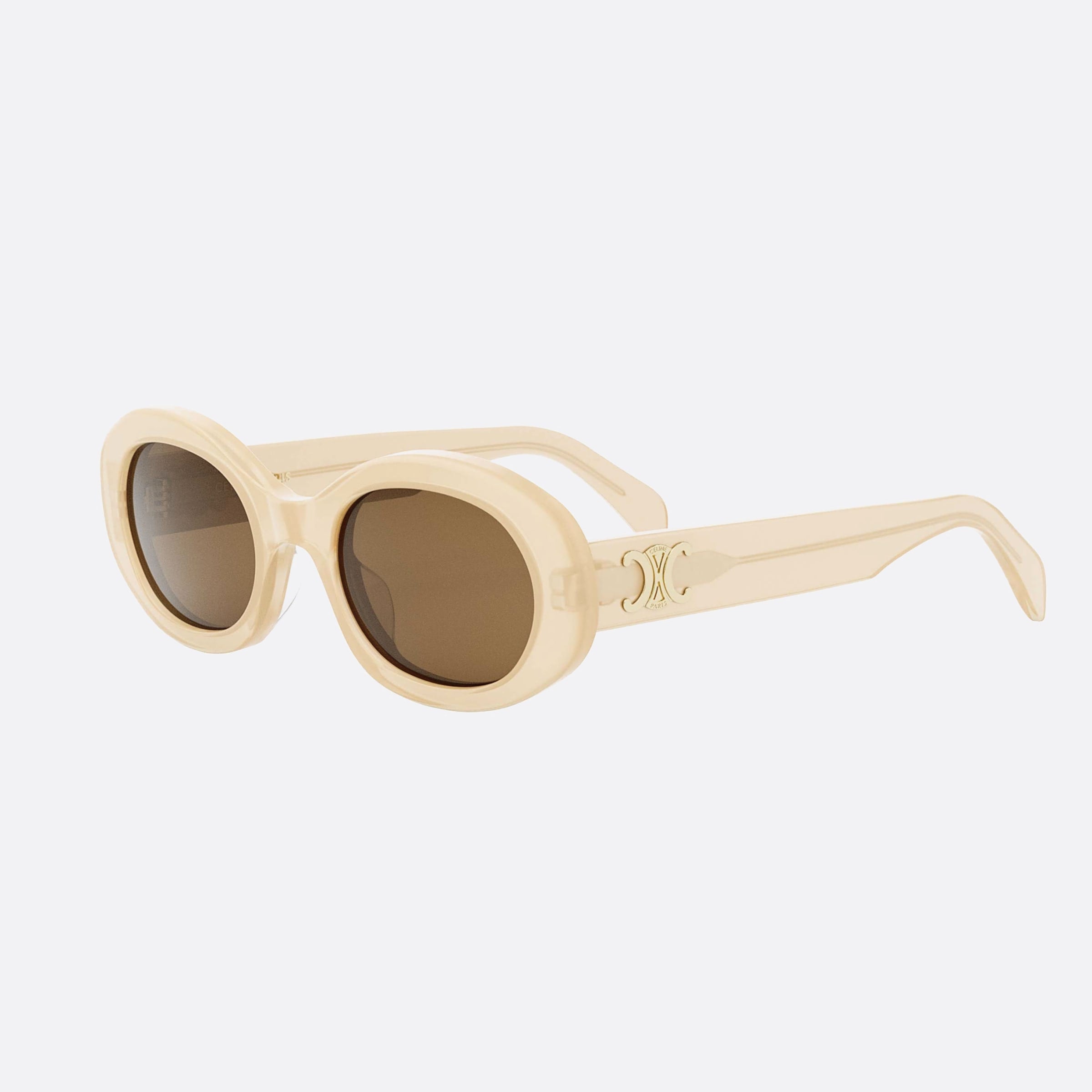 Celine 52mm Triomphe Cl40194u 44e Beige Unisex Sunglasses - Main View