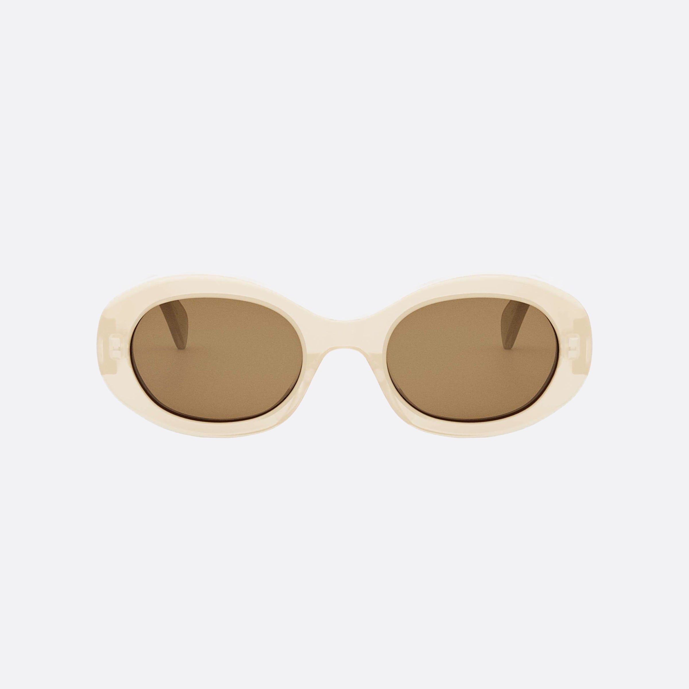Celine 52mm Triomphe Cl40194u 44e Beige Unisex Sunglasses - Side View