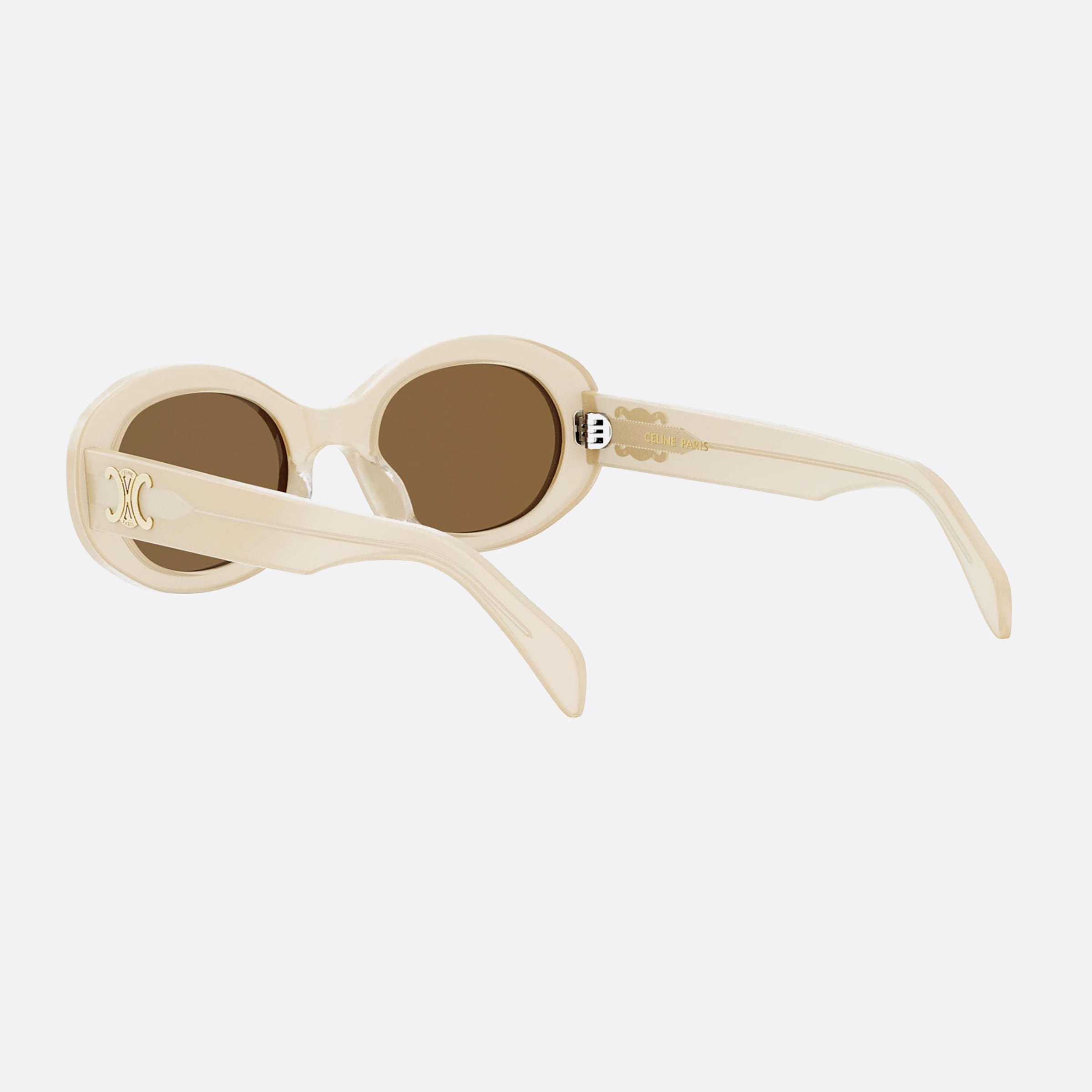 Celine 52mm Triomphe Cl40194u 44e Beige Unisex Sunglasses - Lifestyle Shot