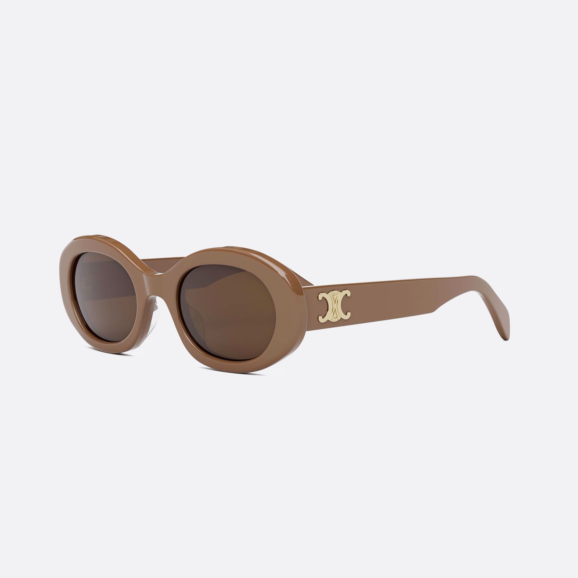 Celine 52mm Triomphe Cl40194u 45e Brown Unisex Sunglasses - Main View