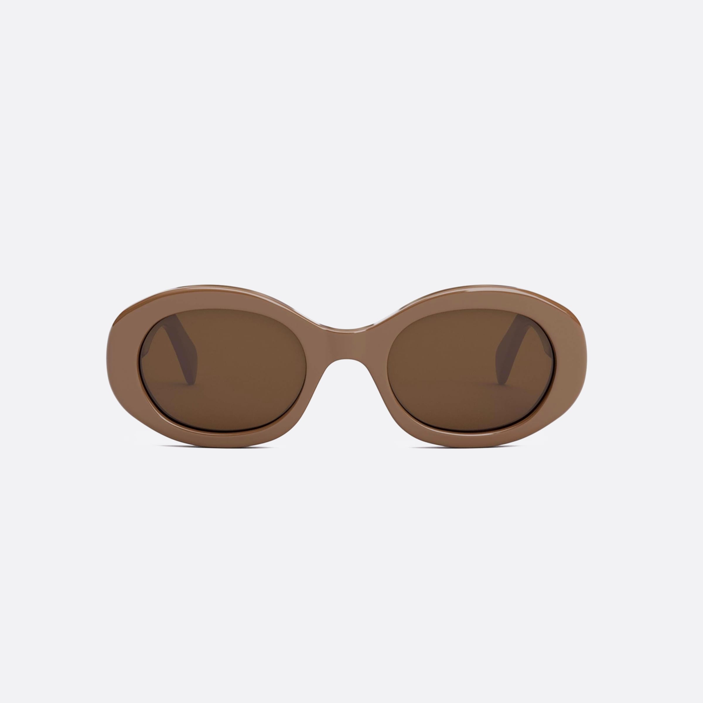 Celine 52mm Triomphe Cl40194u 45e Brown Unisex Sunglasses - Side View