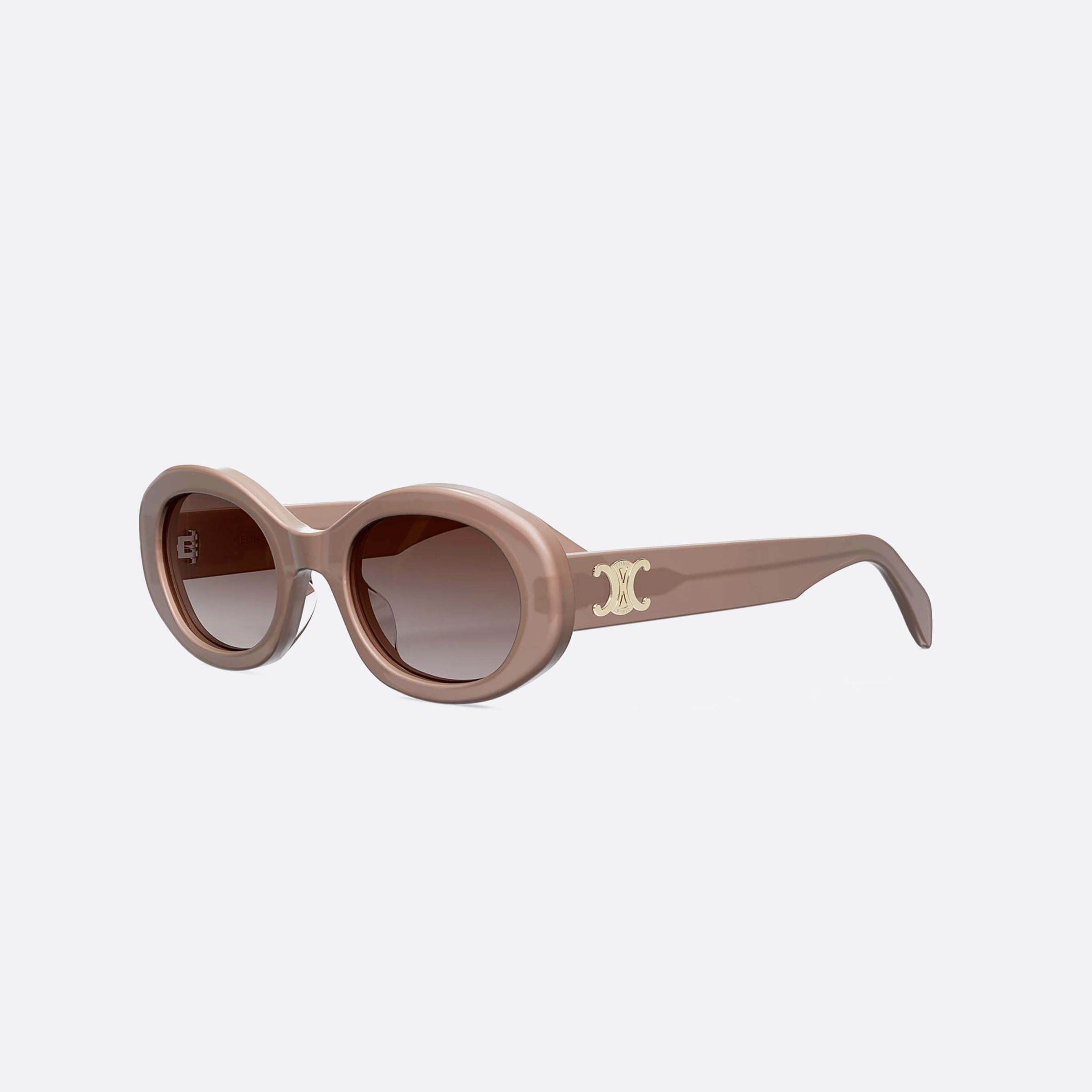 Celine 52mm Triomphe Cl40194u 45f Brown Unisex Sunglasses - Main View