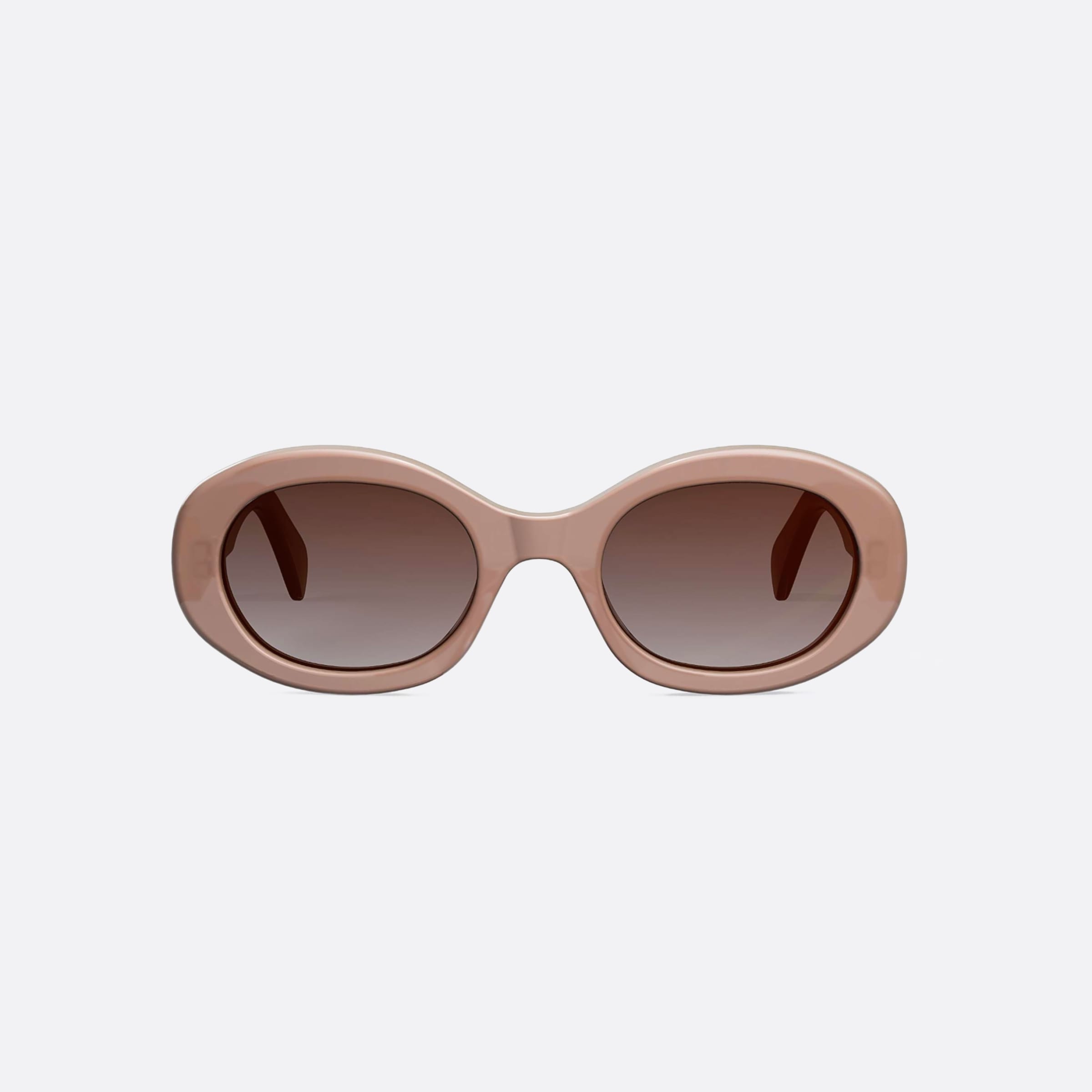 Celine 52mm Triomphe Cl40194u 45f Brown Unisex Sunglasses - Side View