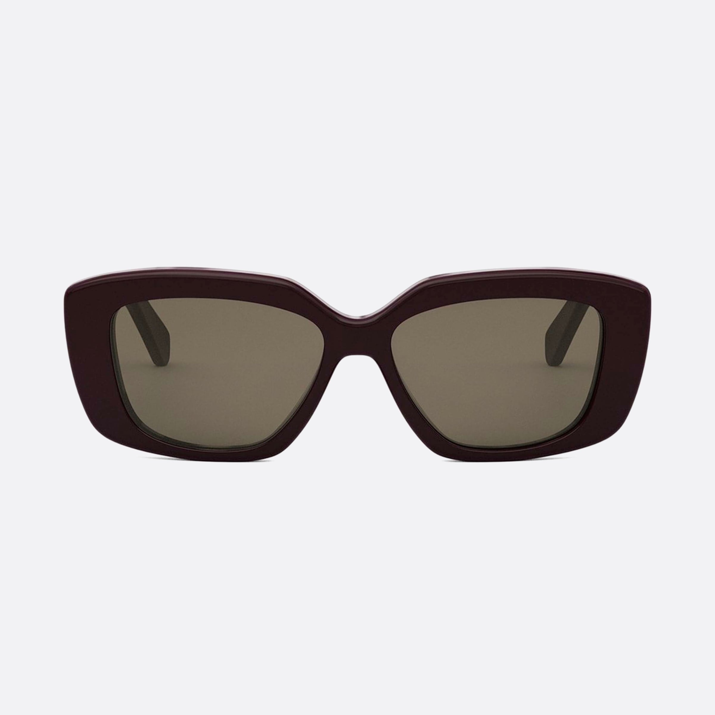Celine 55mm Triomphe Cl40216u 69e Violet Rectangle Women Sunglasses - Side View