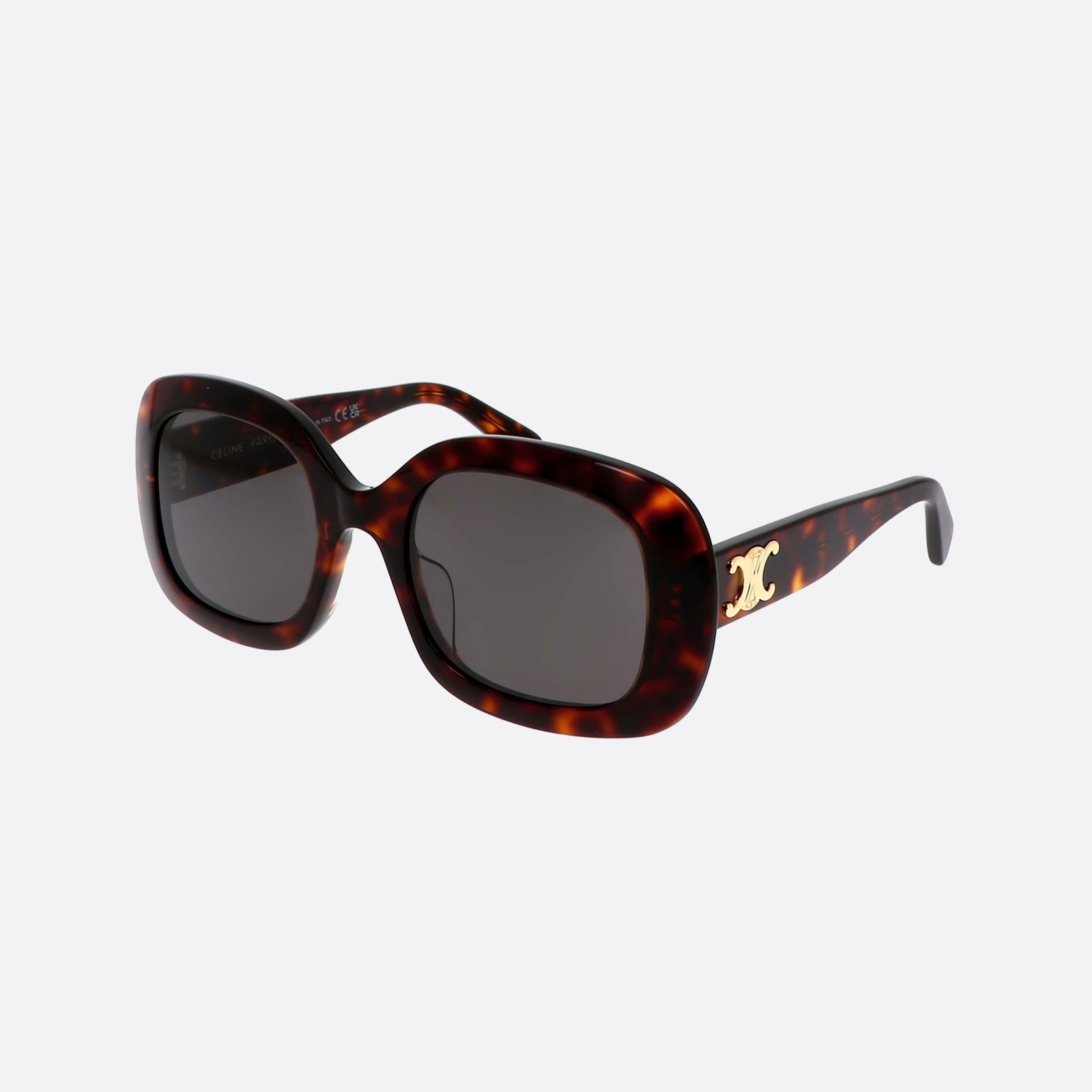 Celine 53mm Triomphe Cl40262u 52a Tortoise Unisex Sunglasses - Main View