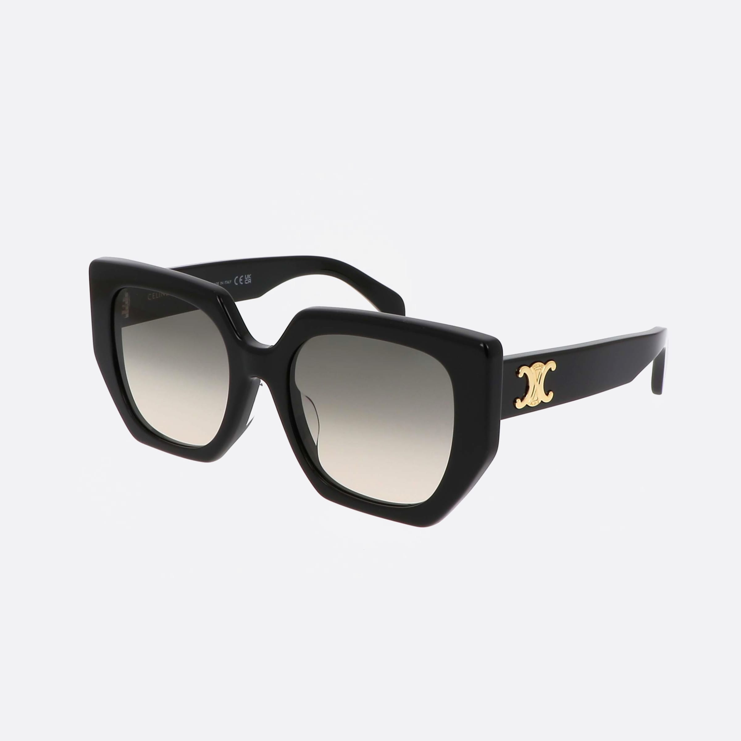 Celine 55mm Triomphe Cl40239f 01f Black Butterfly Women Sunglasses - Main View