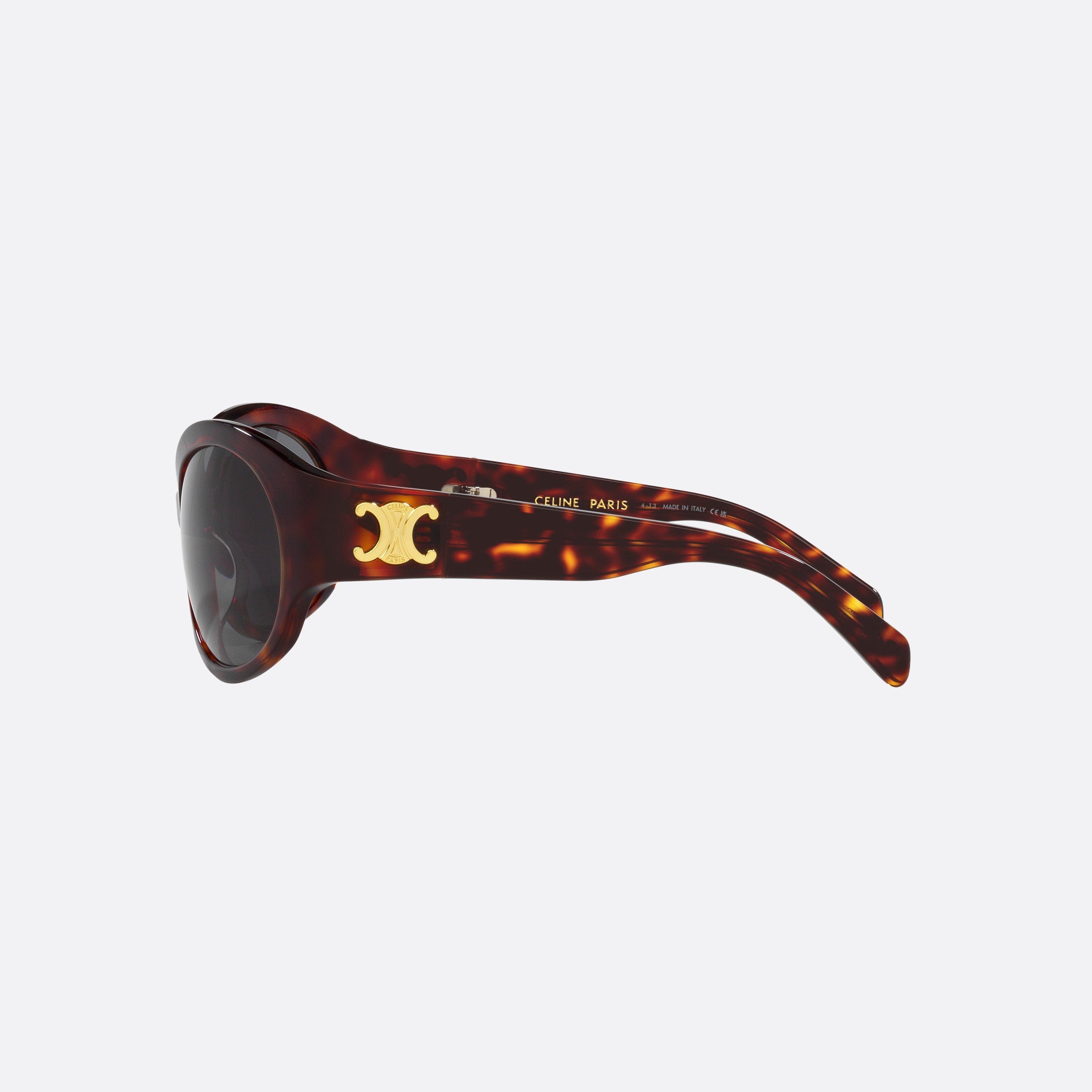 Celine 62mm Triomphe Cl40271i Tortoise Oval Women Sunglasses - Detail View