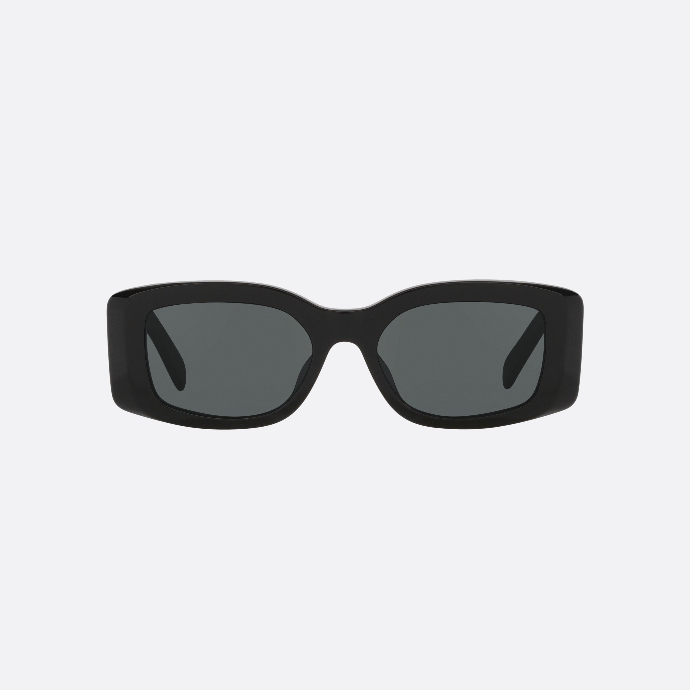 Celine 53mm Triomphe Cl40282u 01a Black Rectangle Women Sunglasses - Side View