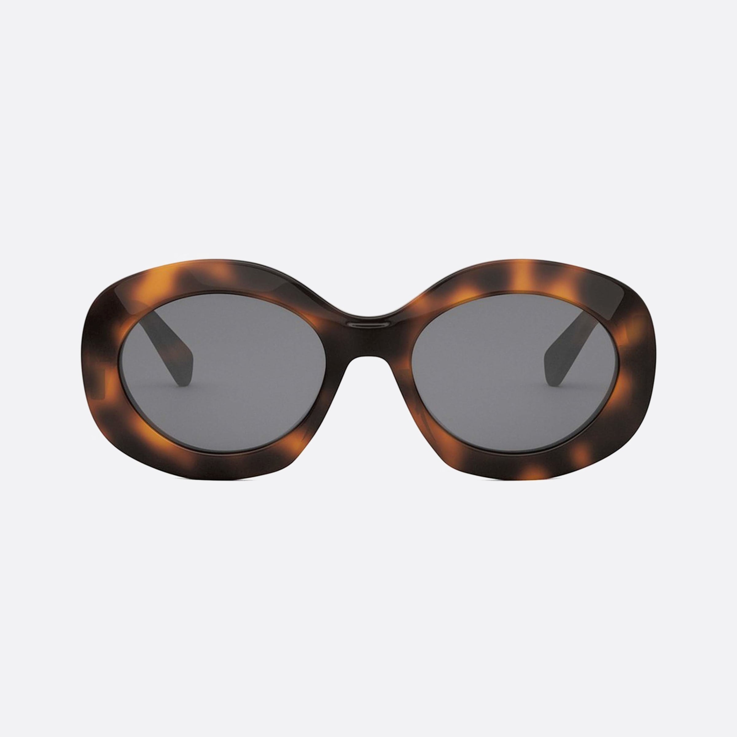 Celine 54mm Triomphe Cl40292u 53a Havana Round Women Sunglasses - Side View