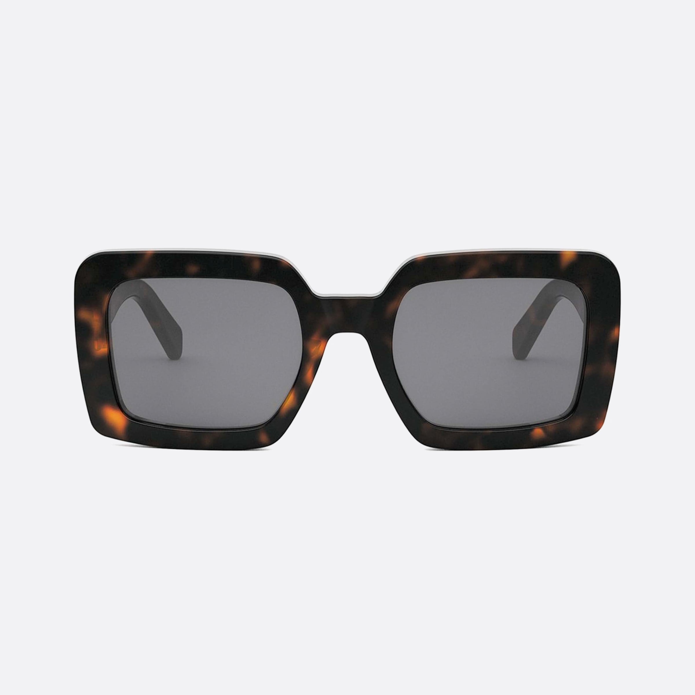 Celine 56mm Triomphe Cl40304u 52a Havana Squared Women Sunglasses - Side View