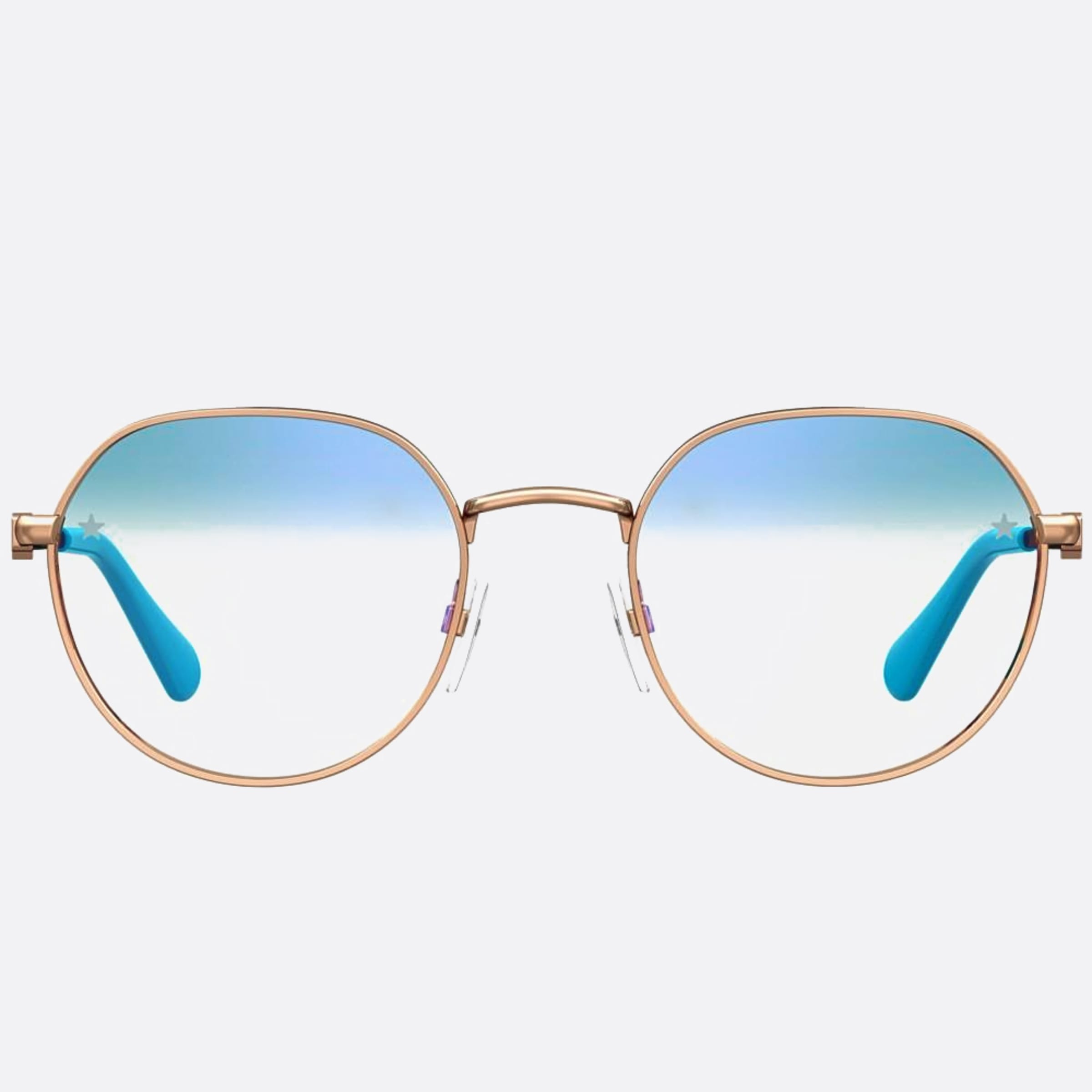Chiara 50mm Ferragni Hot Gold Round Women Eyeglasses - Main View