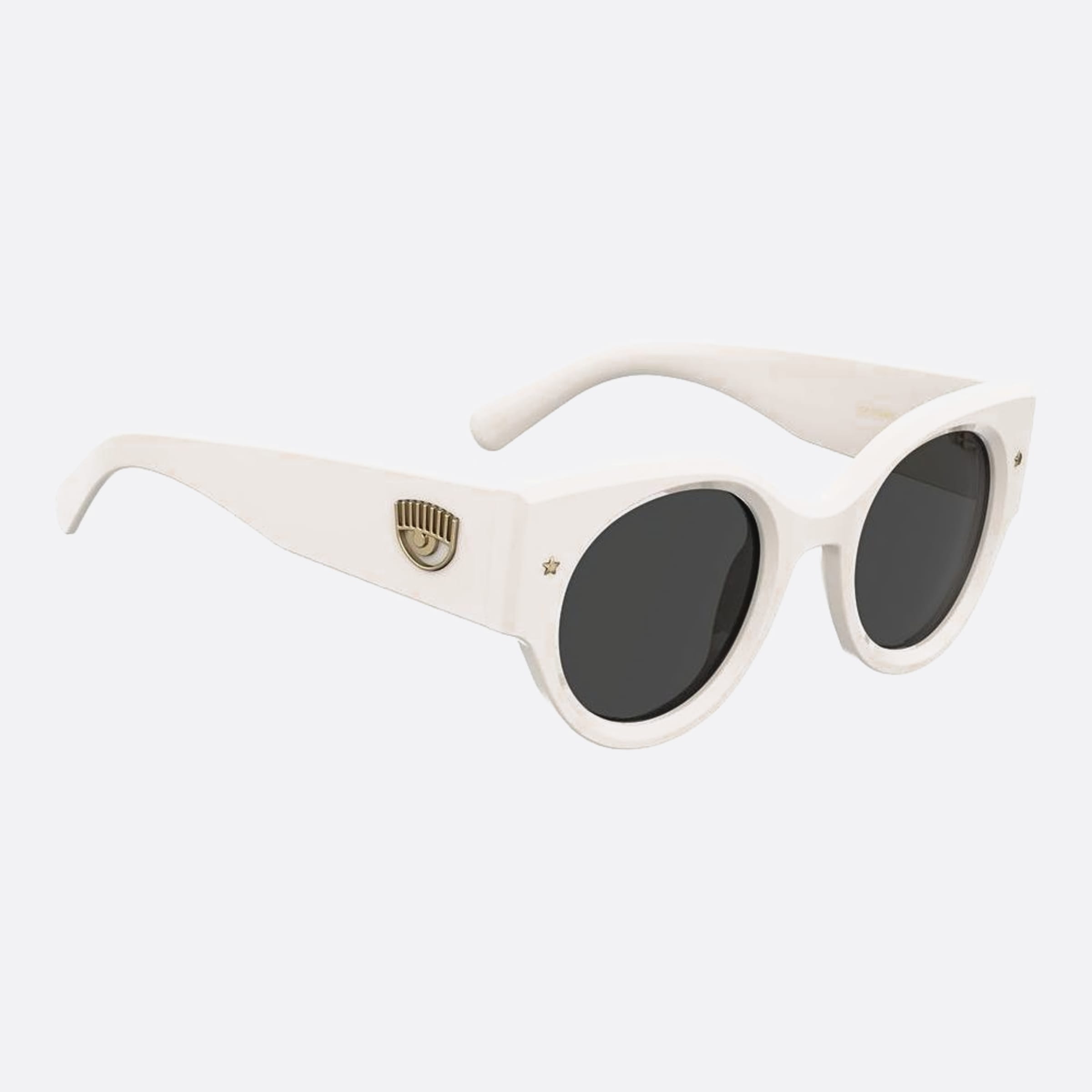 Chiara 47mm Ferragni Vk6 White Squared Women Sunglasses - Detail View