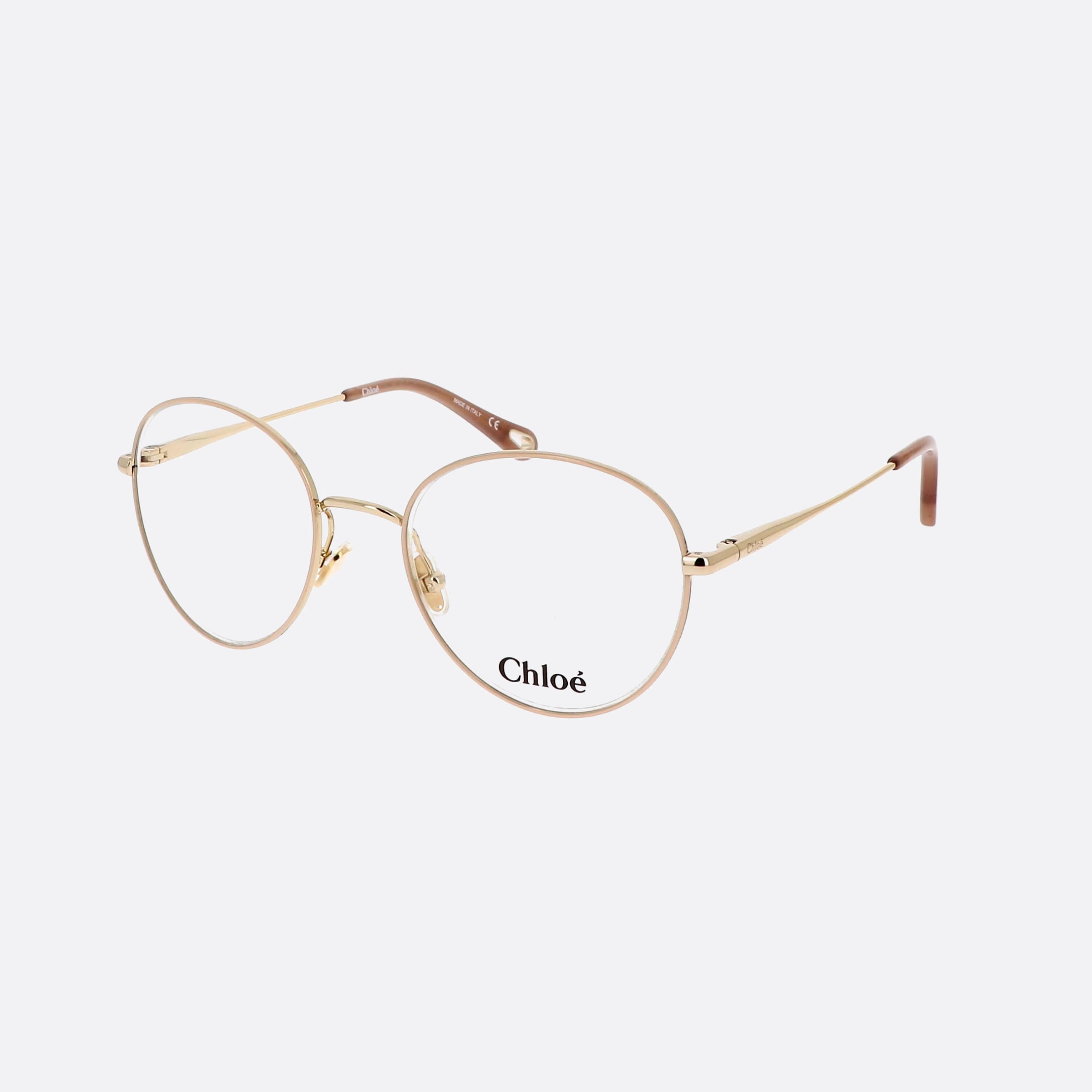 Chlo 52mm Gold Round Women Eyeglasses - Main View