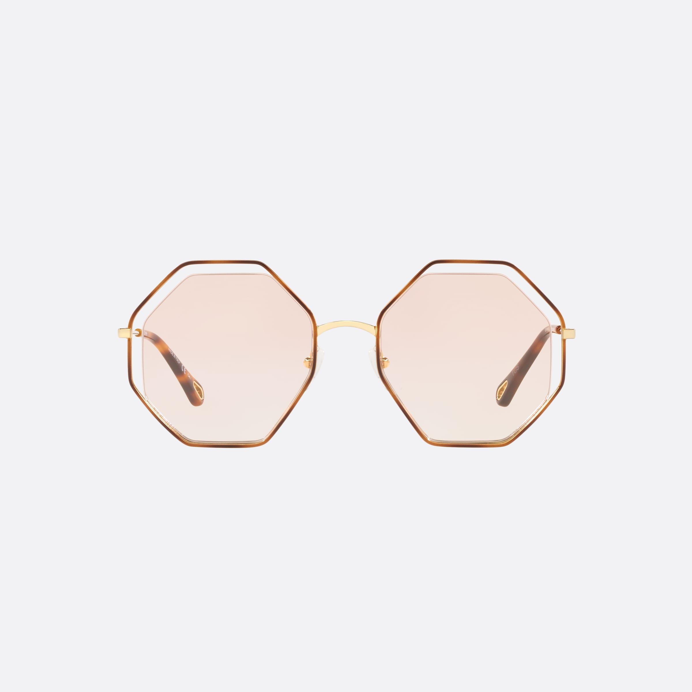Chlo 53mm Grey Round Women Sunglasses - Side View