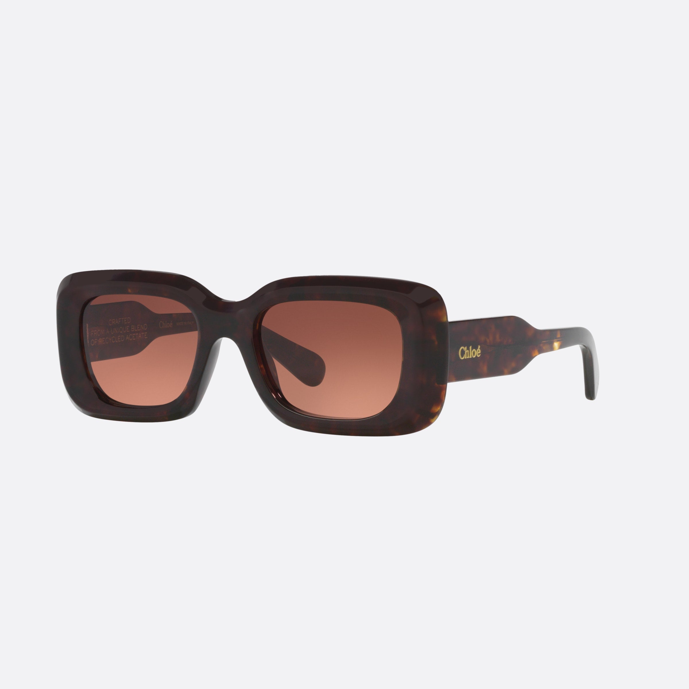 Chlo 51mm Tortoise Square Women Sunglasses - Main View