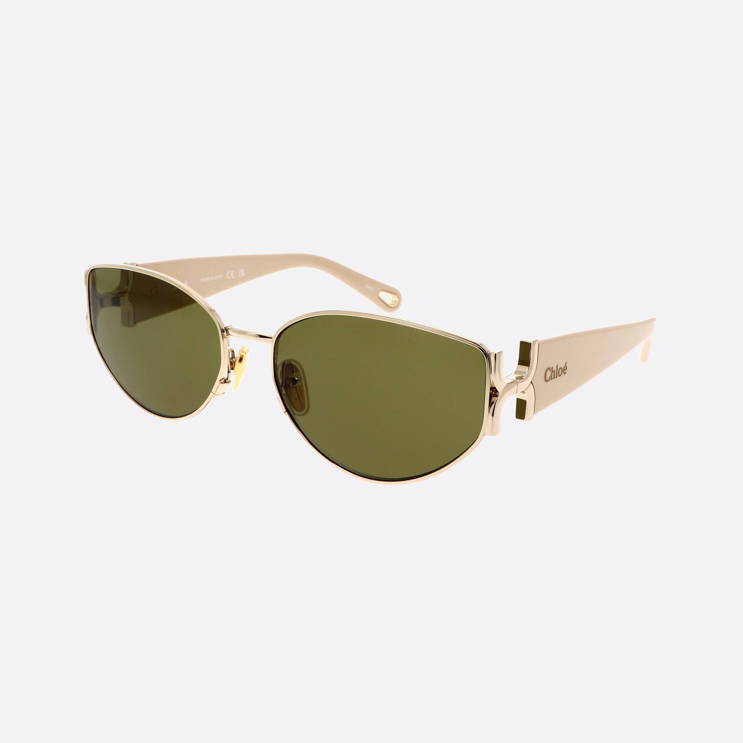 Chlo 59mm Gold Butterfly Unisex Sunglasses - Main View