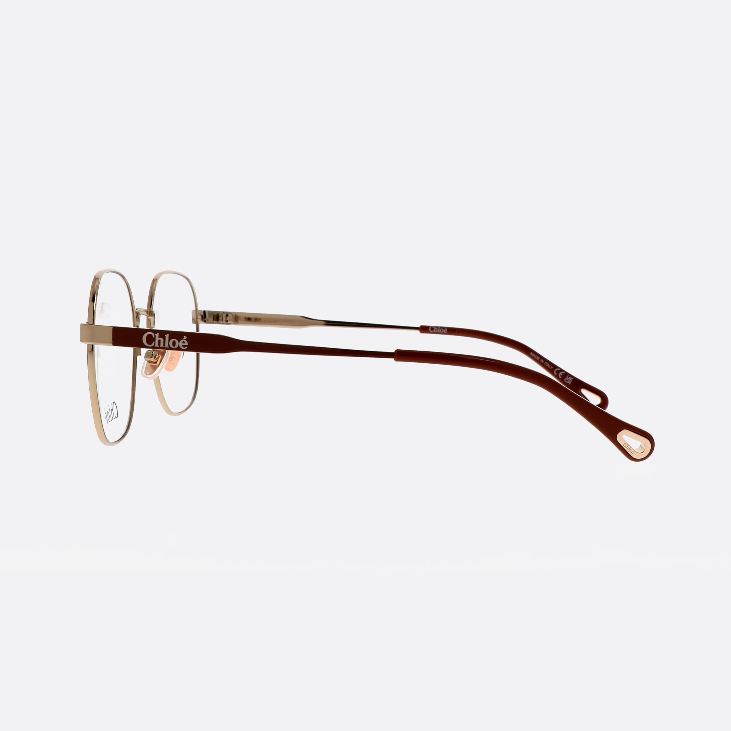 Chlo 54mm Ch0274oa Gold Square Women Eyeglasses - Detail View
