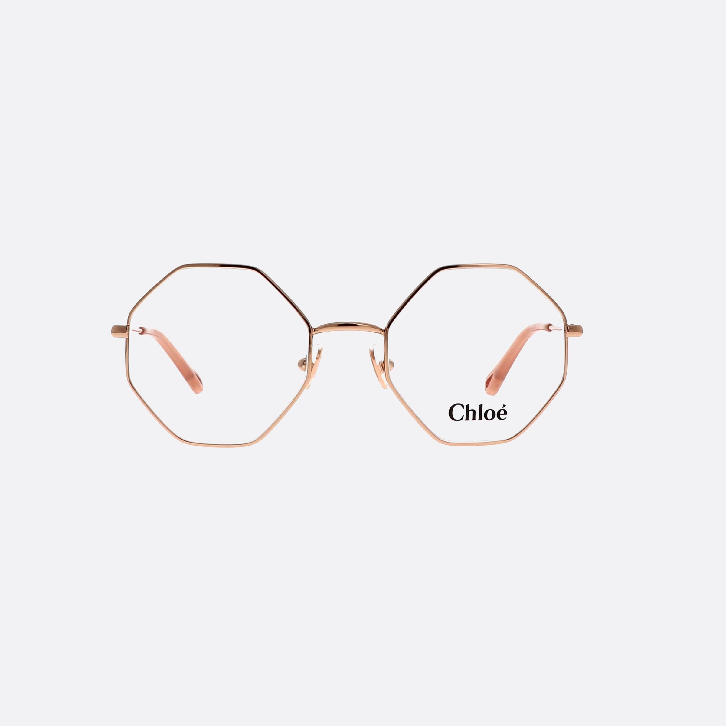Chlo 53mm Palma Gold Octogonale Women Eyeglasses - Side View