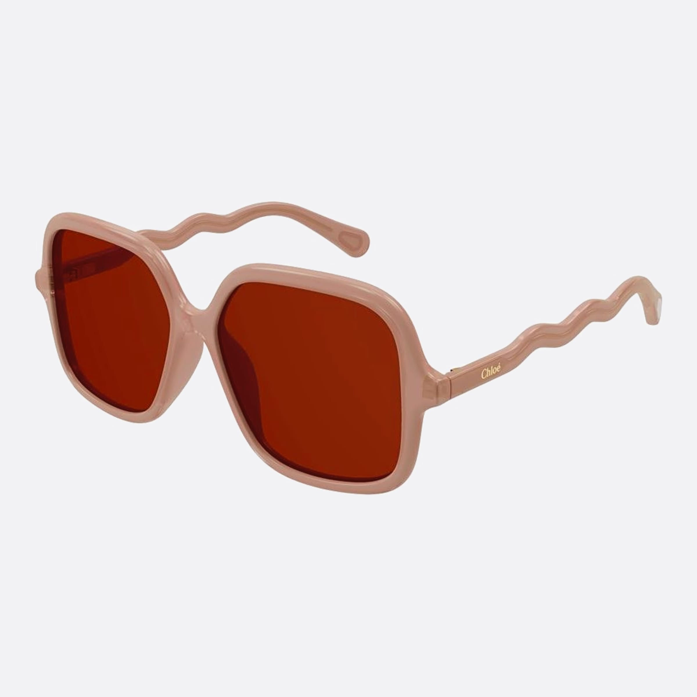 Chloe 51mm Cc0009sa Pink Squared Children Sunglasses - Side View