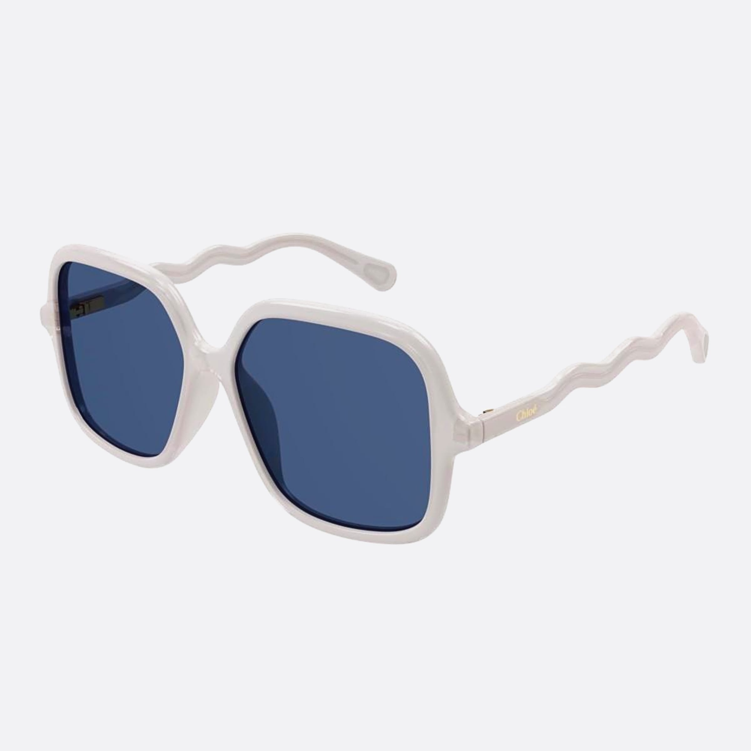 Chloe 51mm Cc0009sa White Squared Children Sunglasses - Side View
