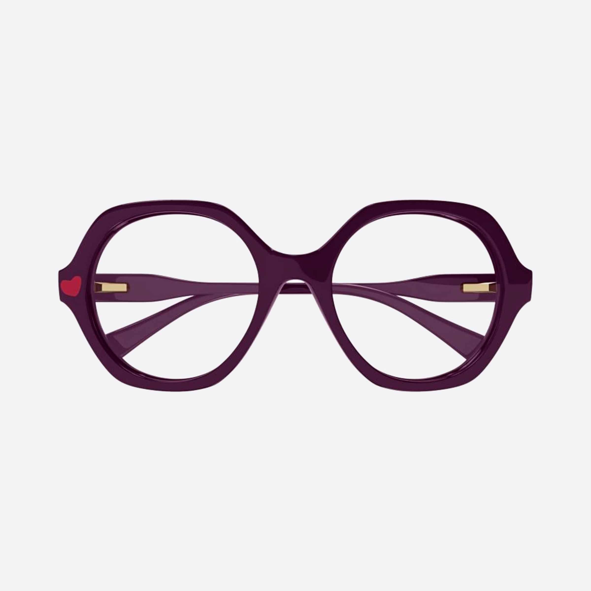 Chloe 48mm Red Geometric Children Eyeglasses - Main View